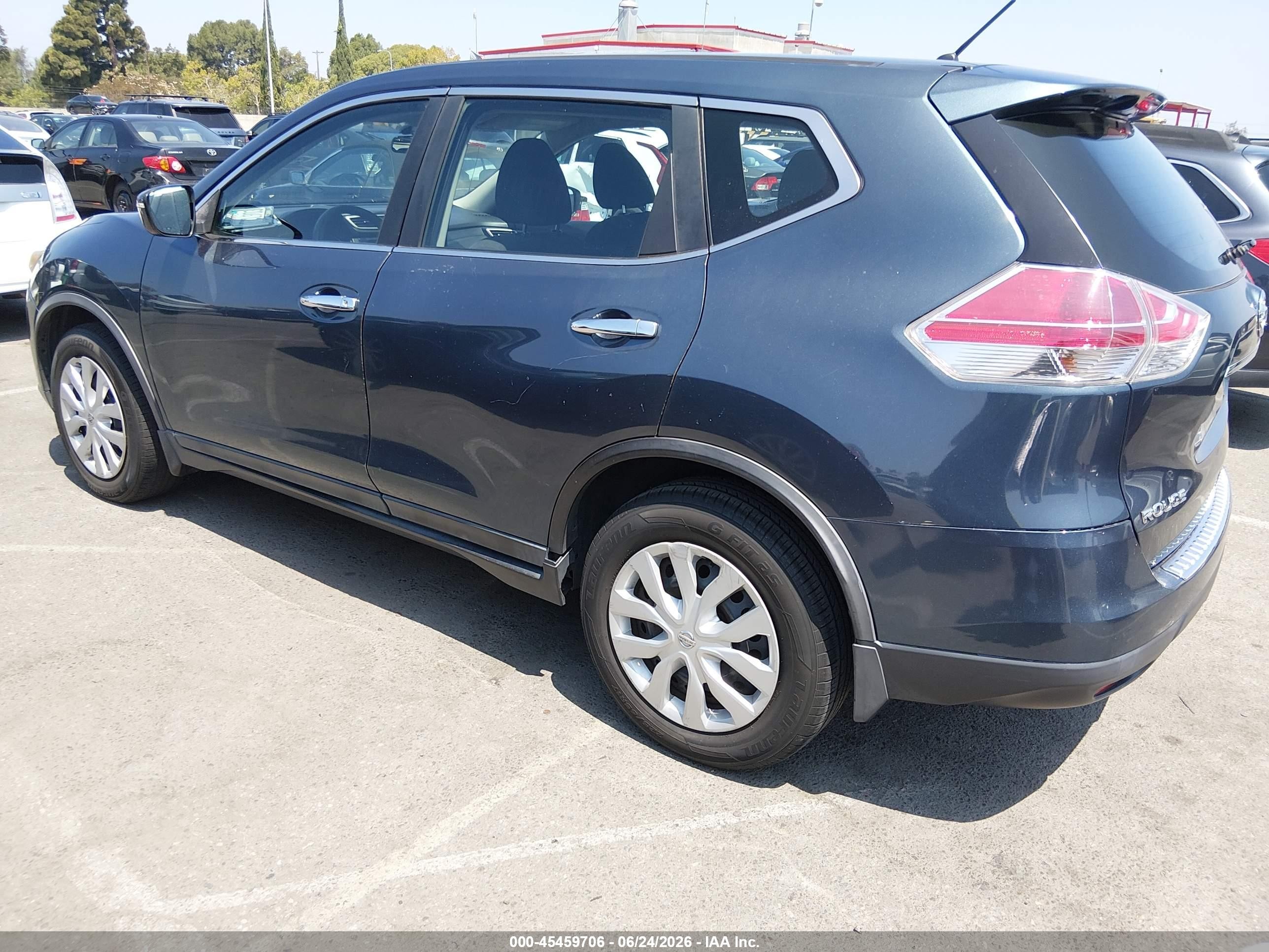2014 Nissan Rogue S Blue vin: 5N1AT2MT1EC801212