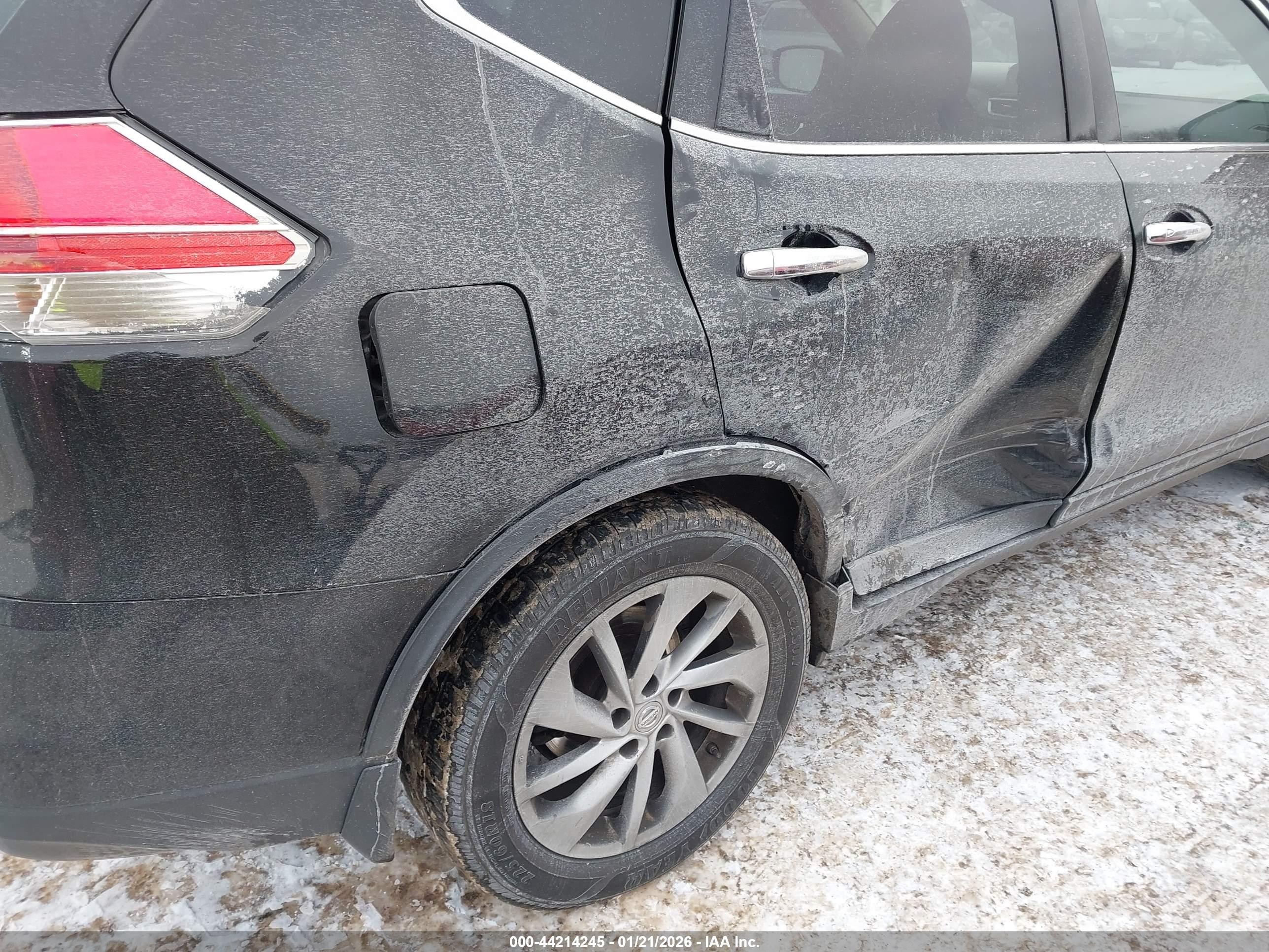 2014 Nissan Rogue Sl Black vin: 5N1AT2MT1EC808161