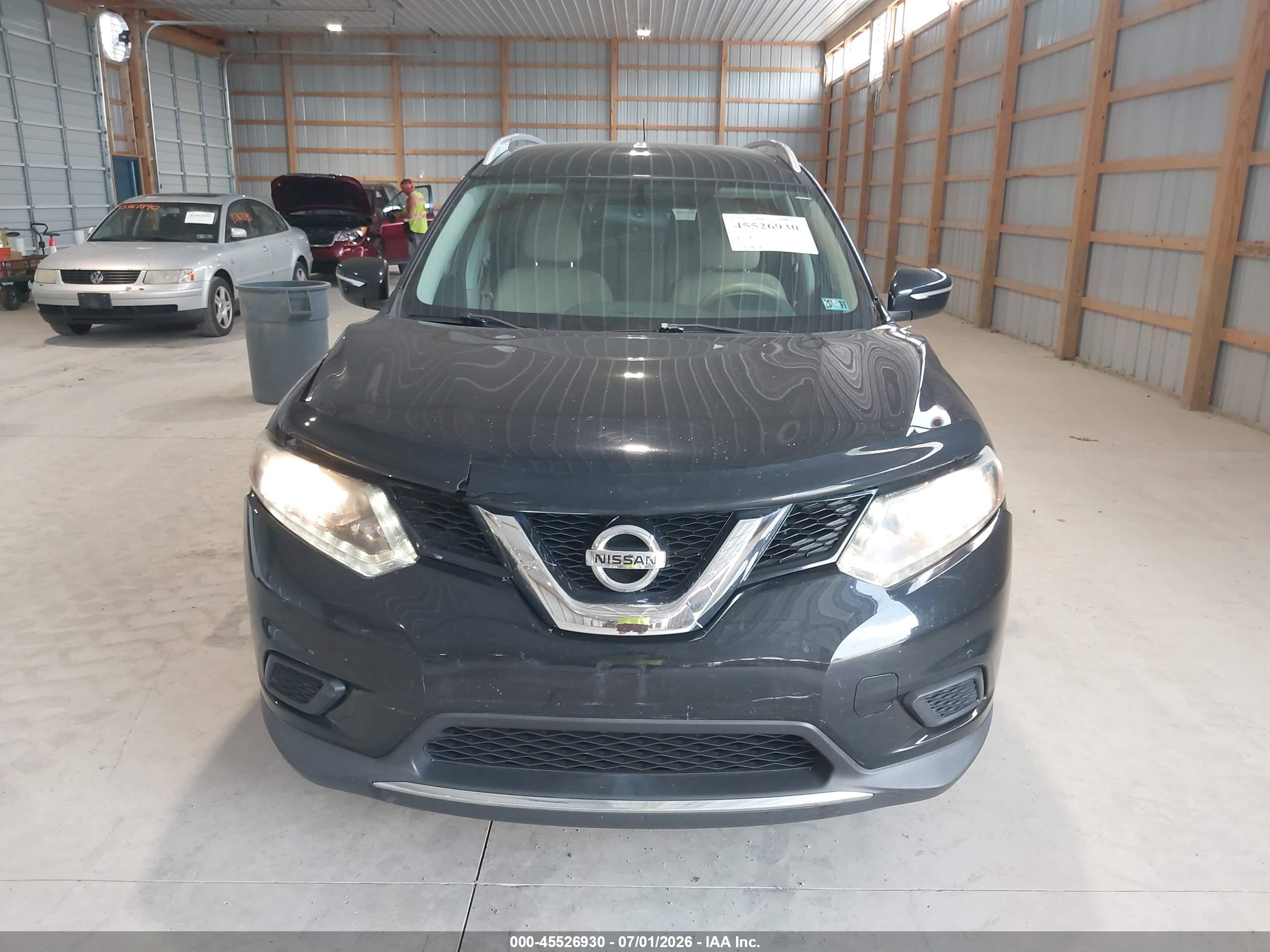 2014 Nissan Rogue Sv Black vin: 5N1AT2MT1EC864326