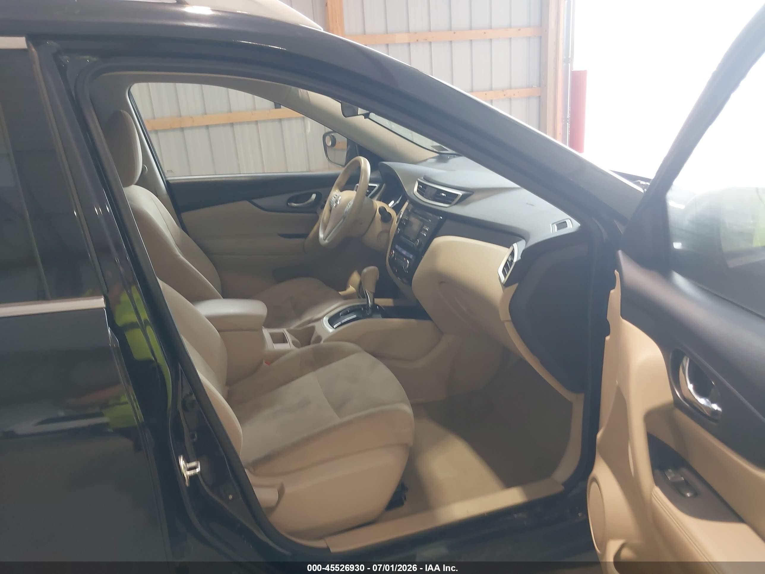 2014 Nissan Rogue Sv Black vin: 5N1AT2MT1EC864326