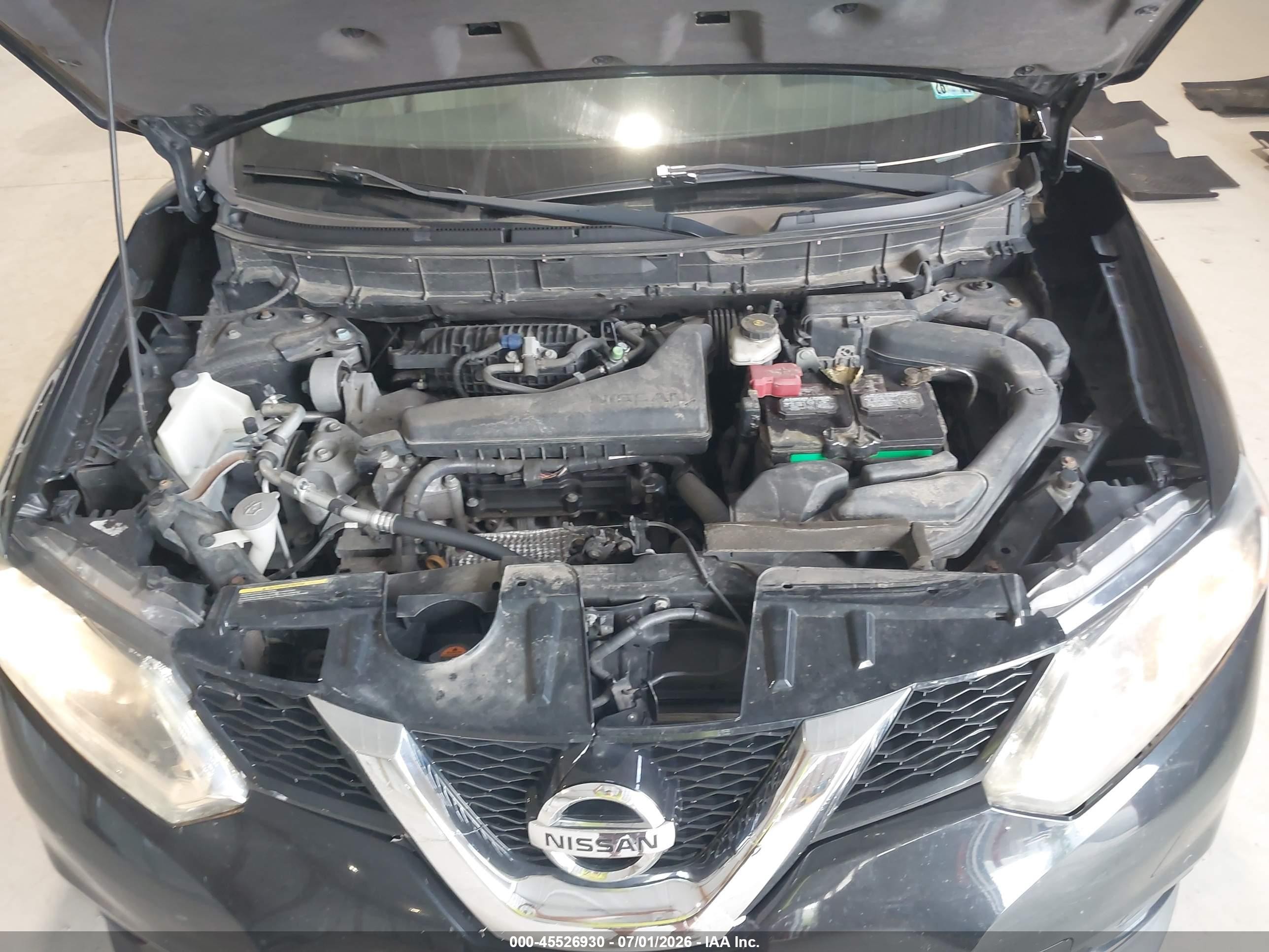 2014 Nissan Rogue Sv Black vin: 5N1AT2MT1EC864326