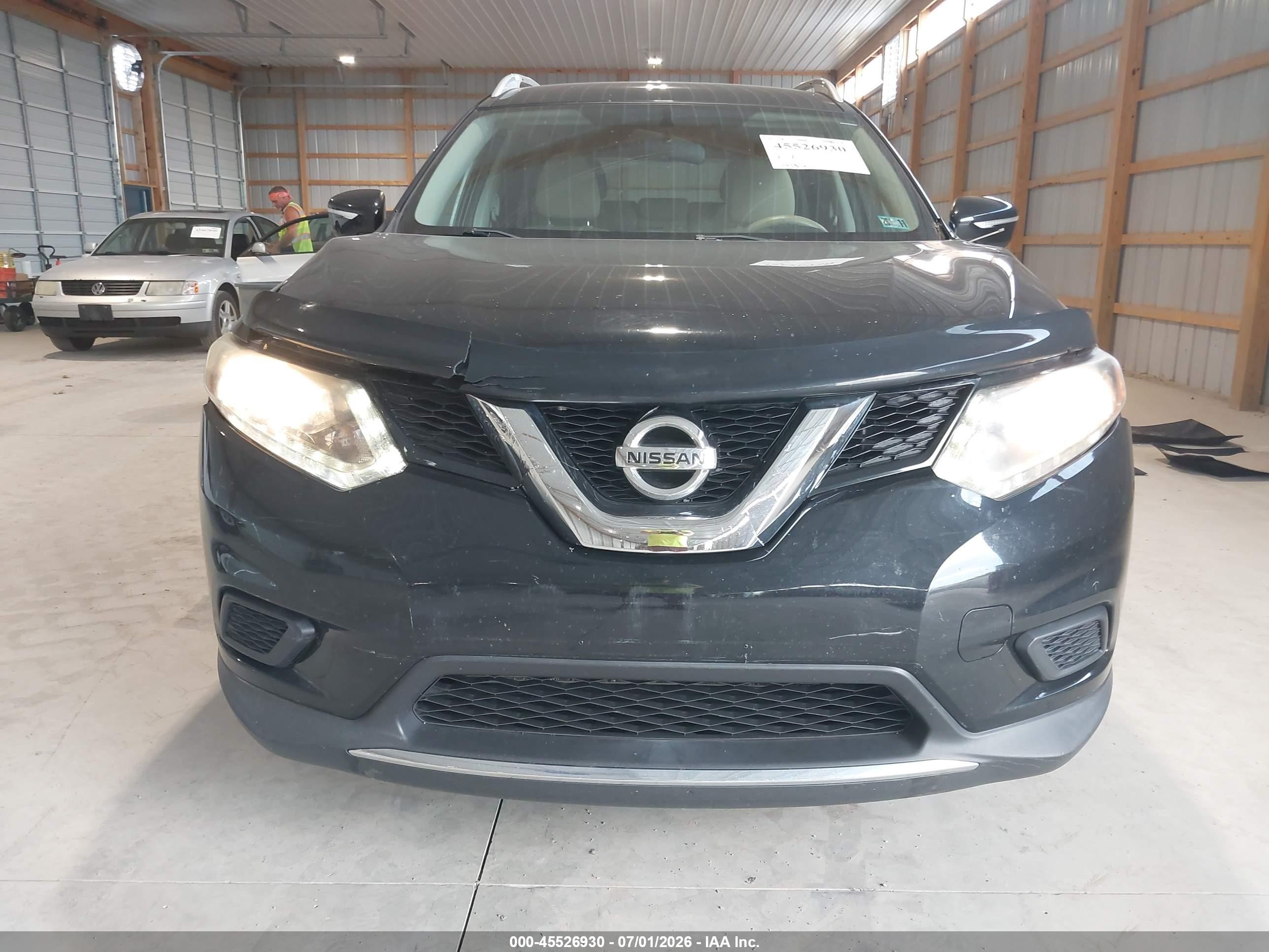 2014 Nissan Rogue Sv Black vin: 5N1AT2MT1EC864326