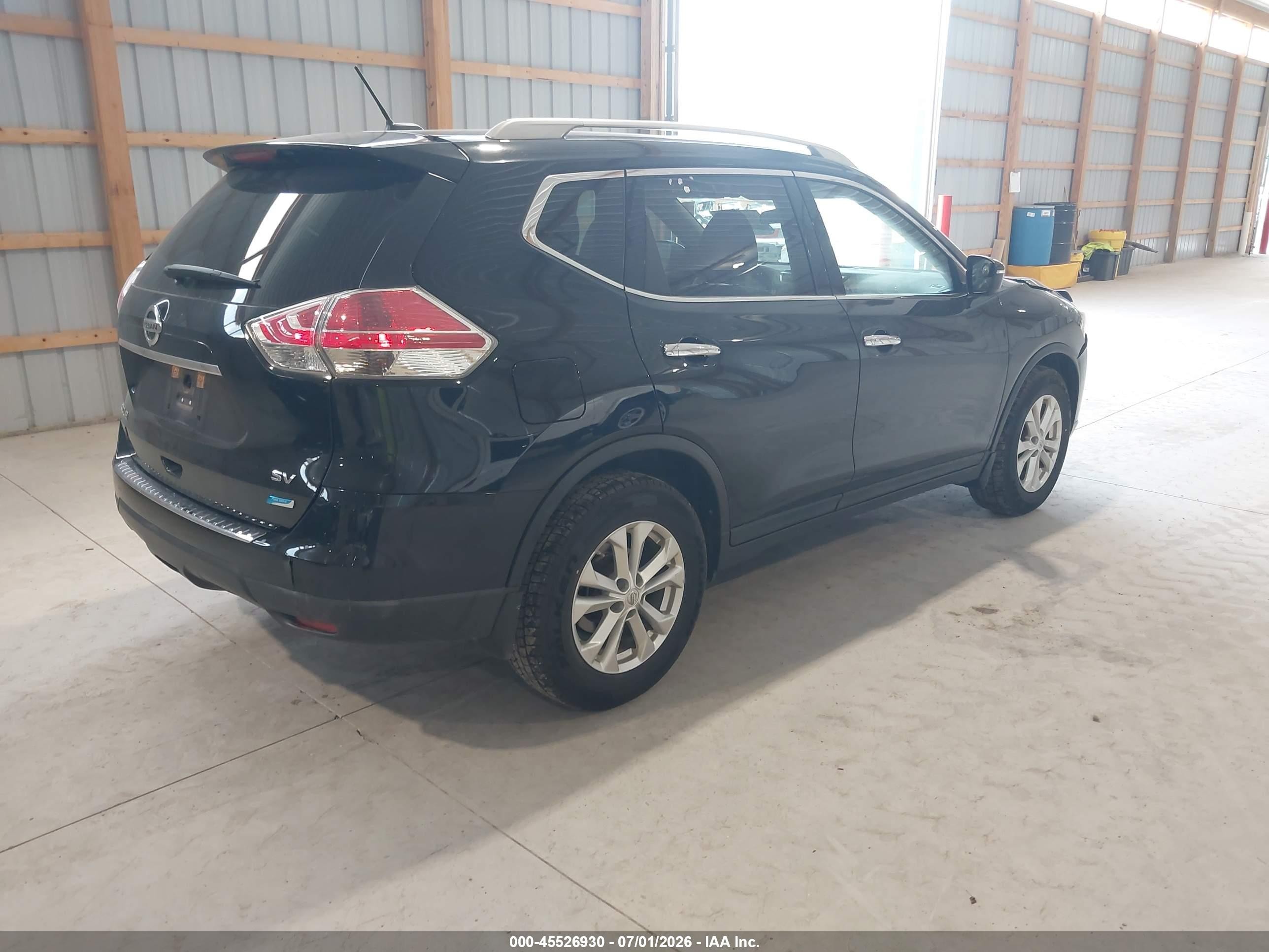 2014 Nissan Rogue Sv Black vin: 5N1AT2MT1EC864326