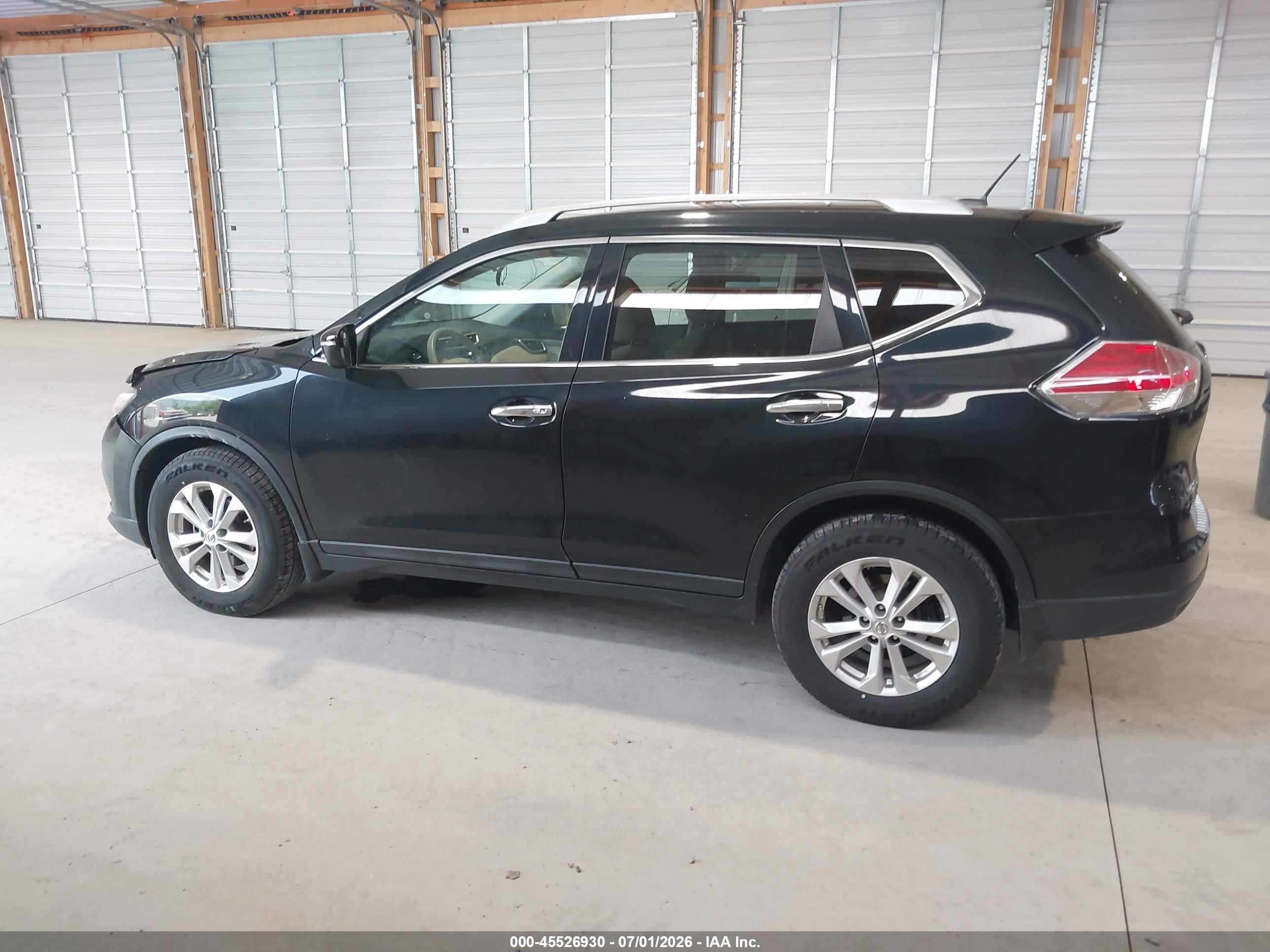 2014 Nissan Rogue Sv Black vin: 5N1AT2MT1EC864326