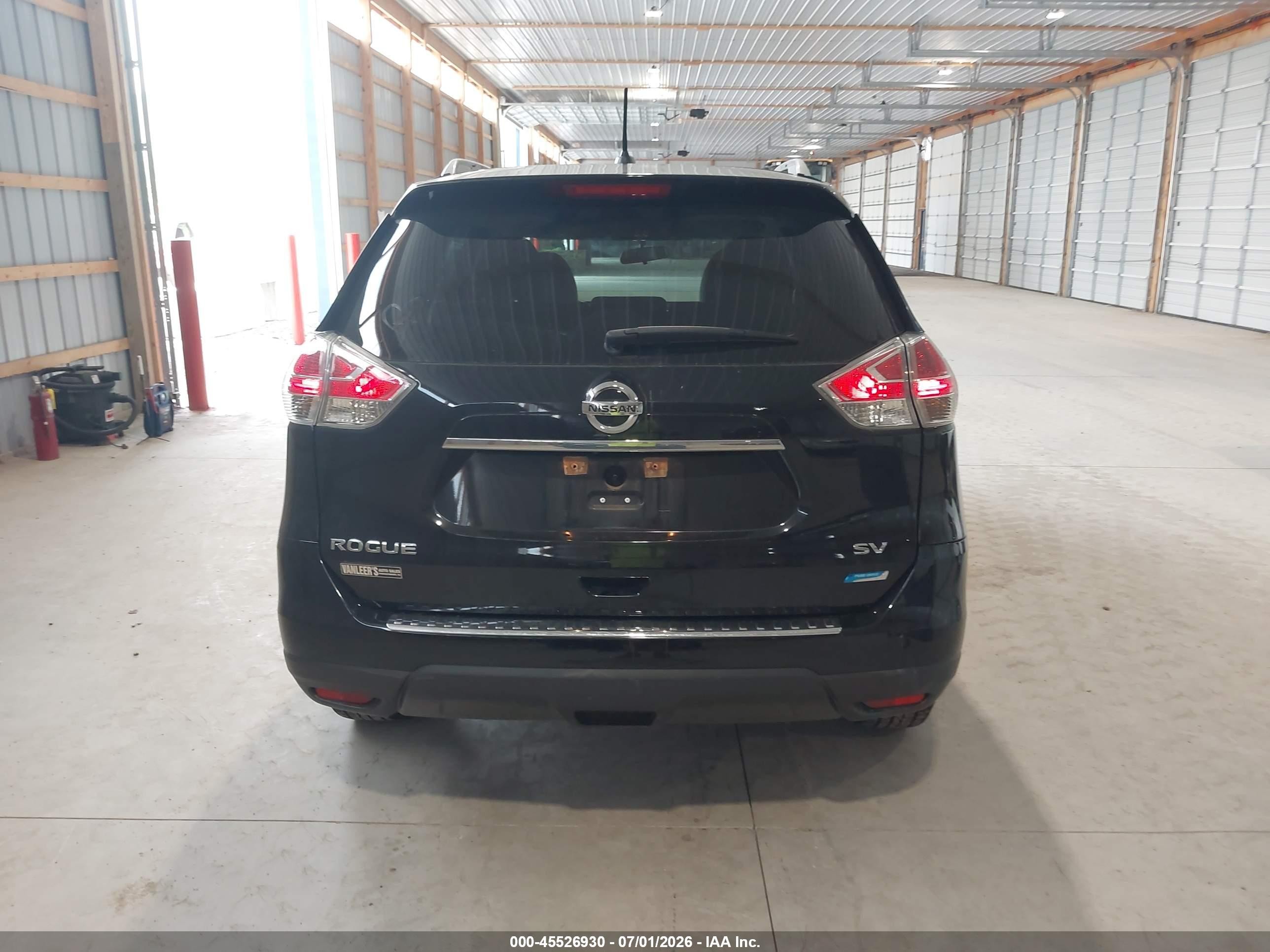 2014 Nissan Rogue Sv Black vin: 5N1AT2MT1EC864326