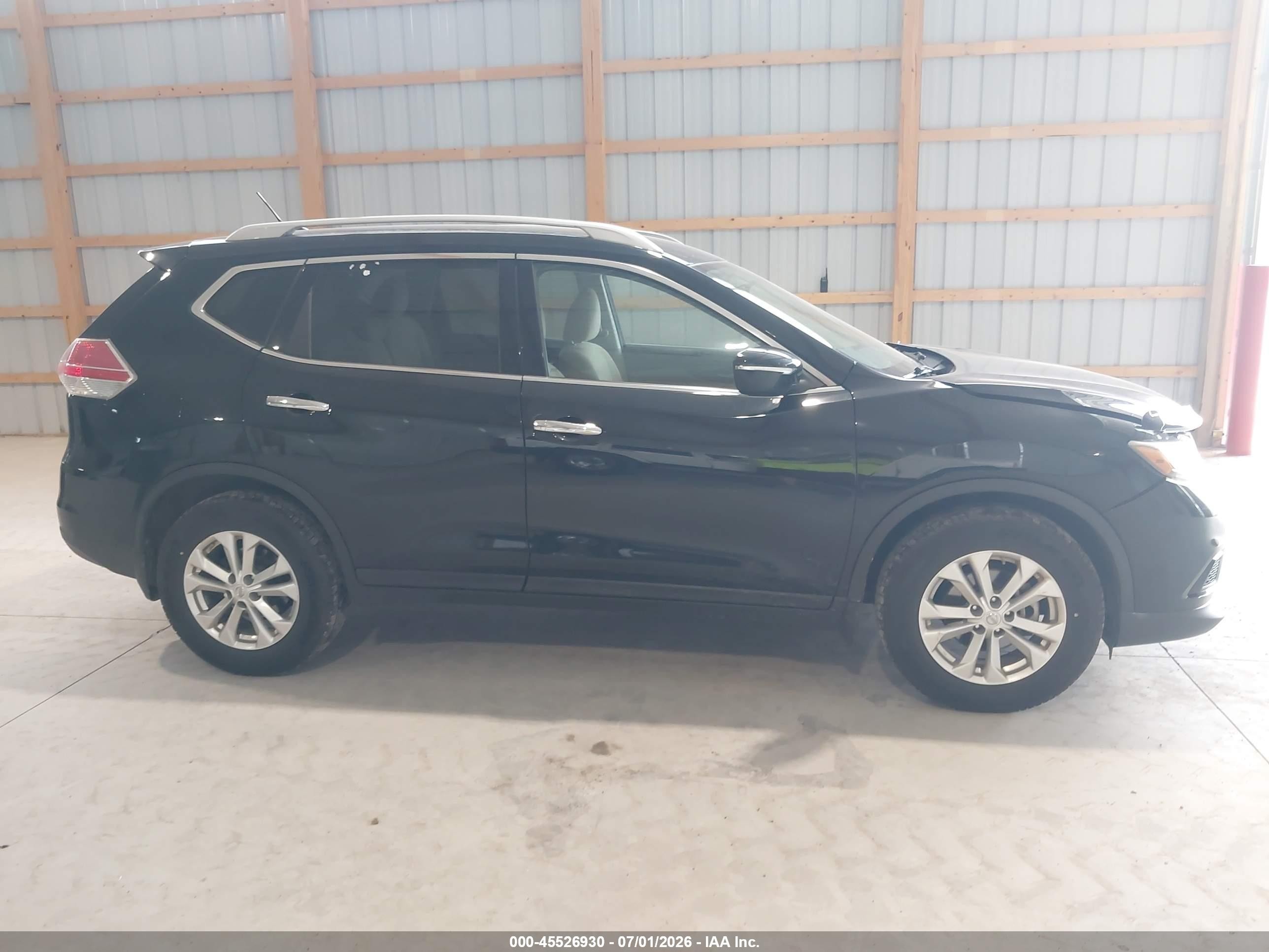 2014 Nissan Rogue Sv Black vin: 5N1AT2MT1EC864326