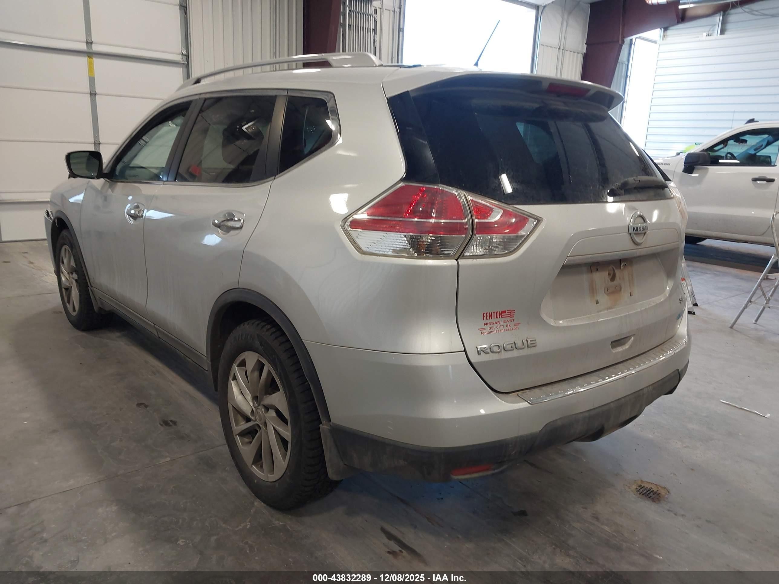 2014 Nissan Rogue Sl Silver vin: 5N1AT2MT1EC868375