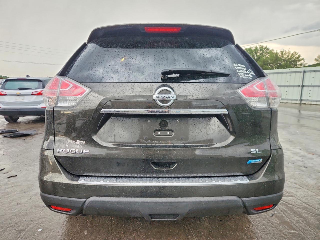 2014 Nissan Rogue Sl Green vin: 5N1AT2MT1EC869333