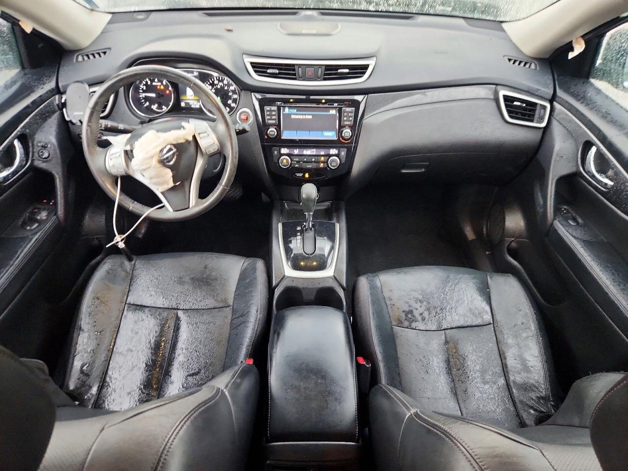 2014 Nissan Rogue Sl Green vin: 5N1AT2MT1EC869333