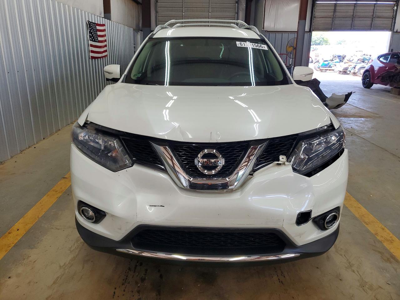 2015 Nissan Rogue Sl White vin: 5N1AT2MT1FC759660