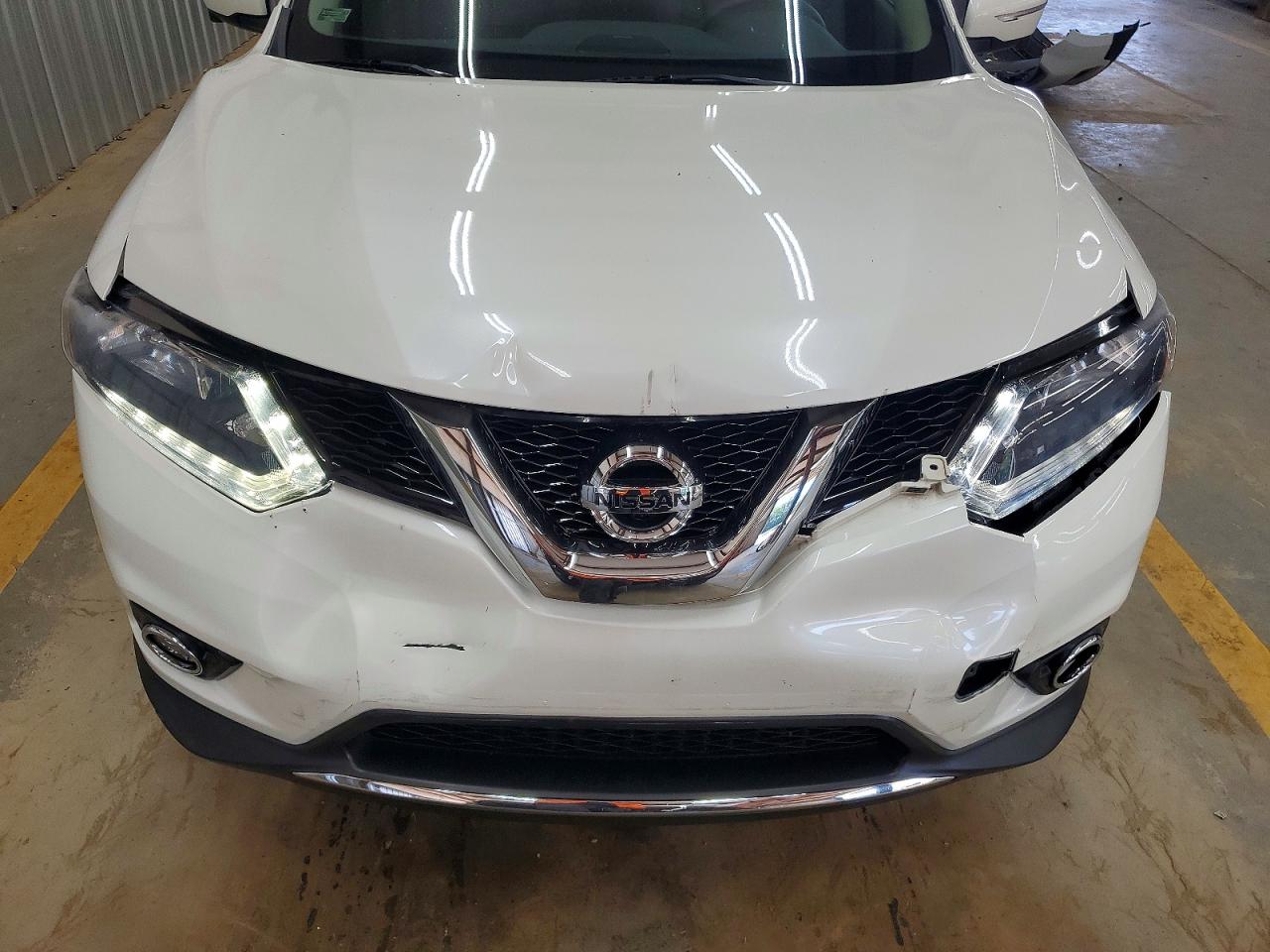 2015 Nissan Rogue Sl White vin: 5N1AT2MT1FC759660