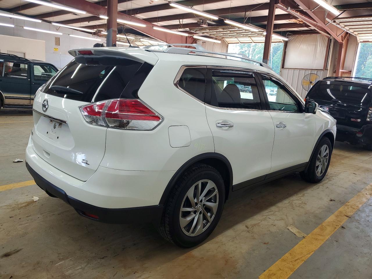 2015 Nissan Rogue Sl White vin: 5N1AT2MT1FC759660