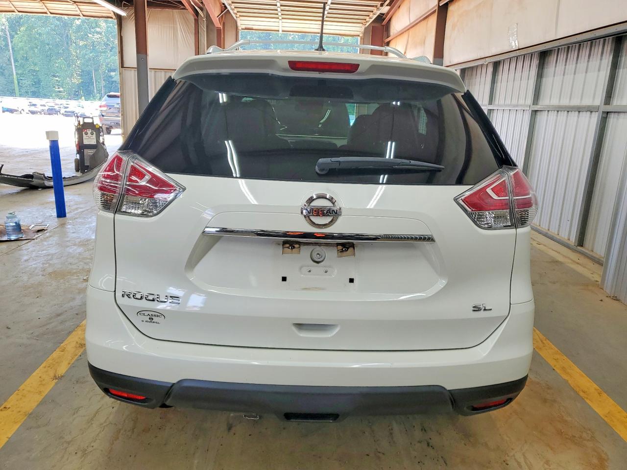 2015 Nissan Rogue Sl White vin: 5N1AT2MT1FC759660