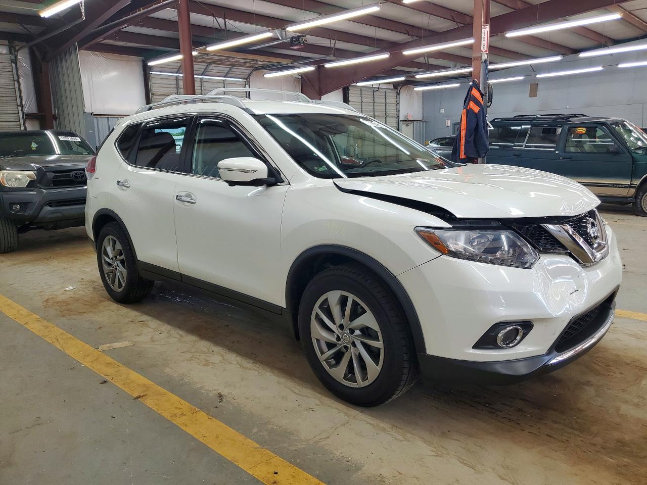 2015 Nissan Rogue Sl White vin: 5N1AT2MT1FC759660