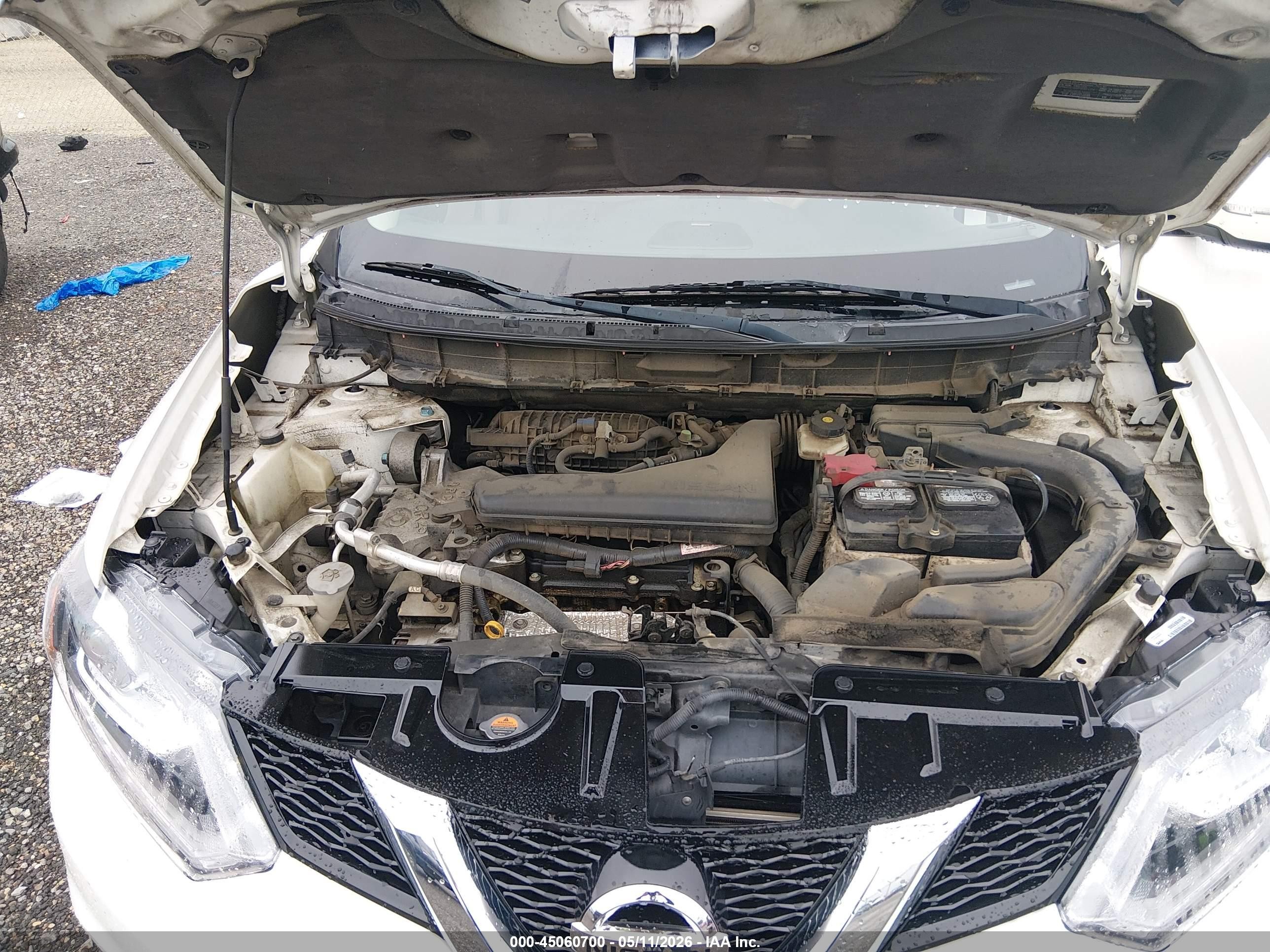 2015 Nissan Rogue Sl Белый vin: 5N1AT2MT1FC763210