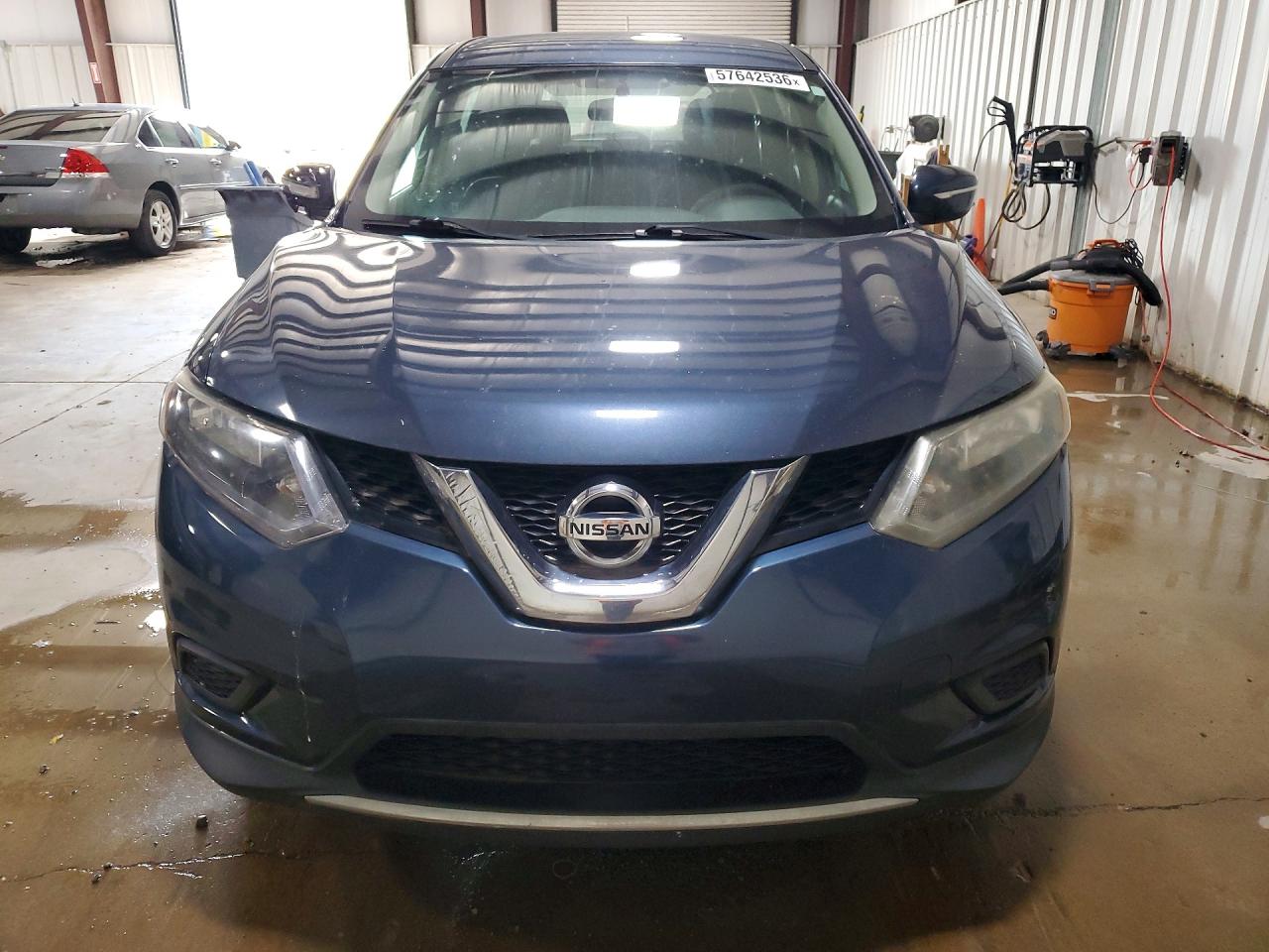 2015 Nissan Rogue S Blue vin: 5N1AT2MT1FC772876