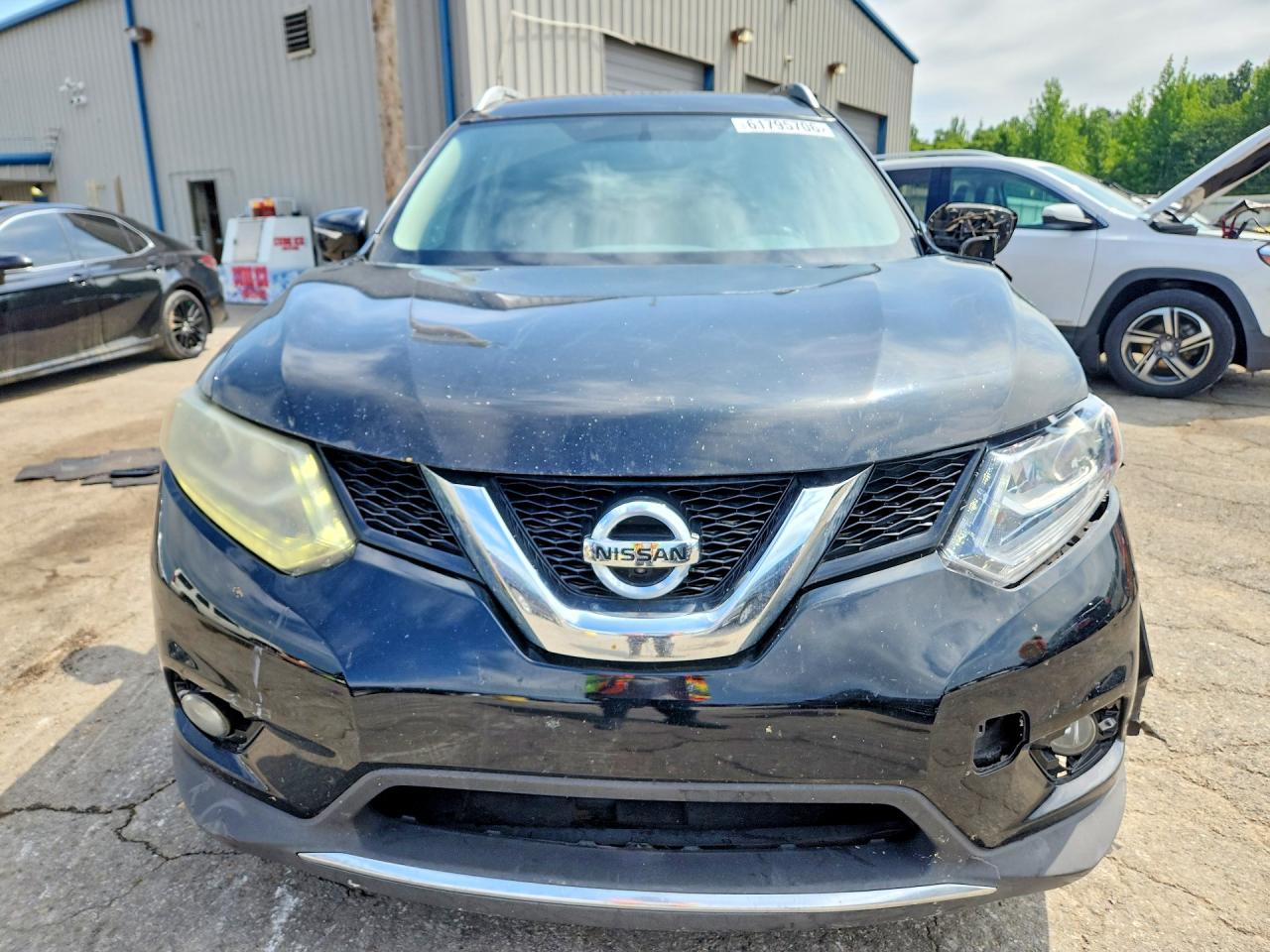 2015 Nissan Rogue Sl Black vin: 5N1AT2MT1FC797910