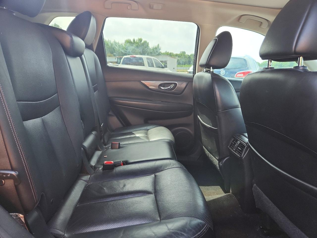 2015 Nissan Rogue Sl Black vin: 5N1AT2MT1FC797910