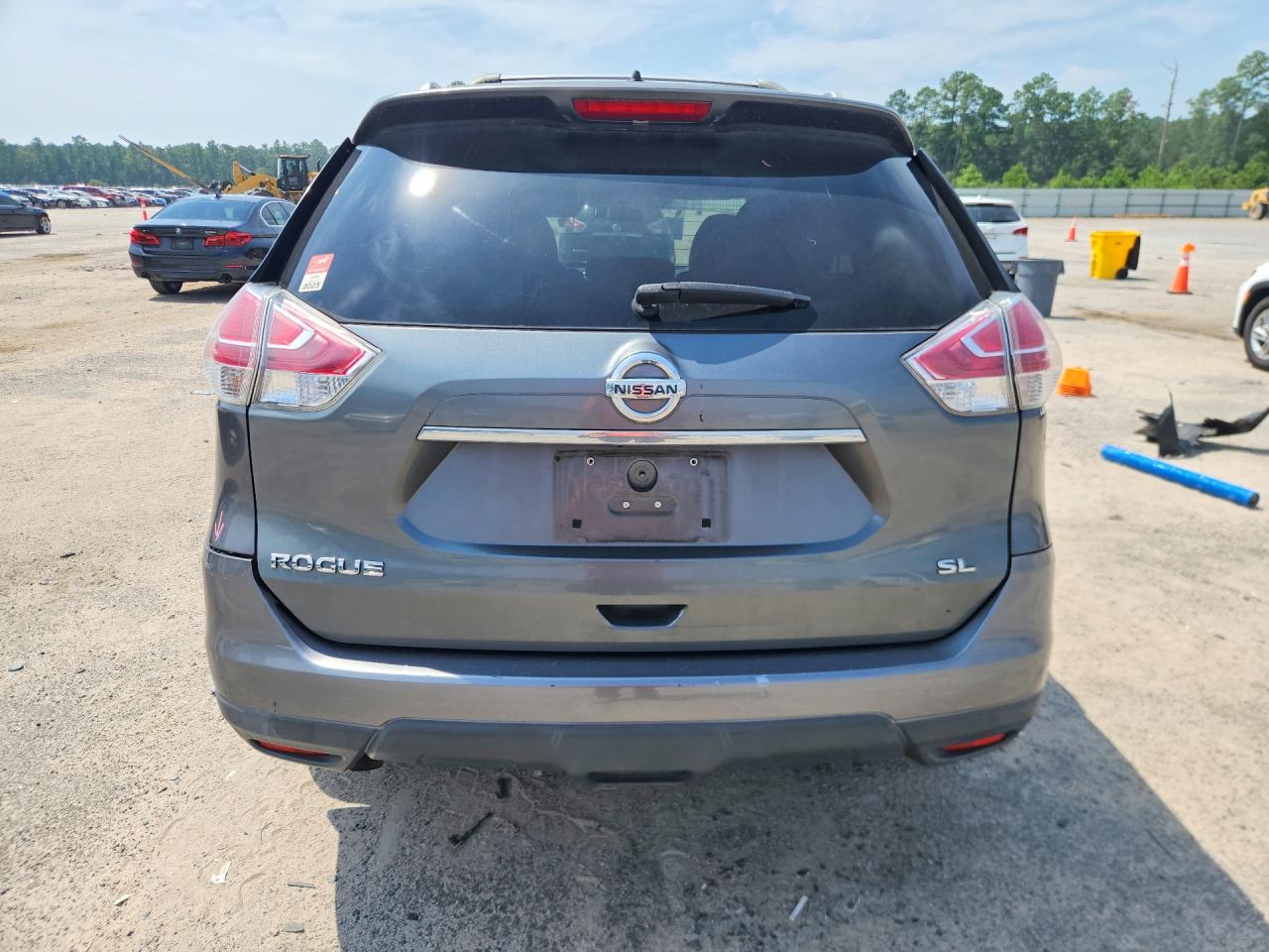 2015 Nissan Rogue Sl Gray vin: 5N1AT2MT1FC848192