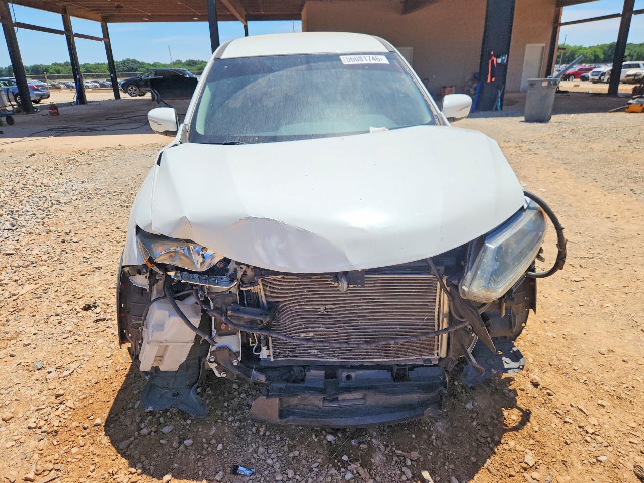2015 Nissan Rogue S White vin: 5N1AT2MT1FC861394