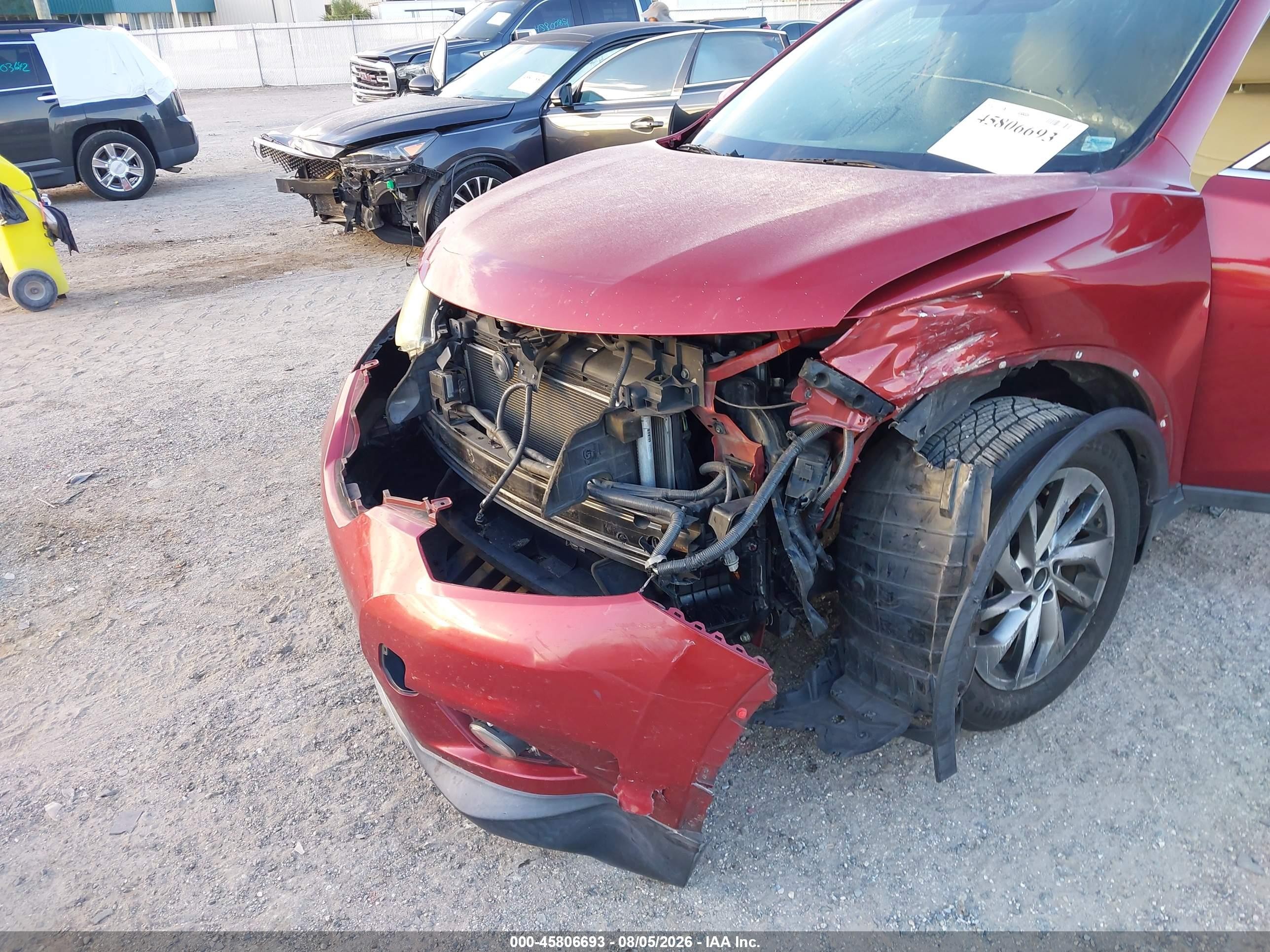 2015 Nissan Rogue Sl Maroon vin: 5N1AT2MT1FC865865
