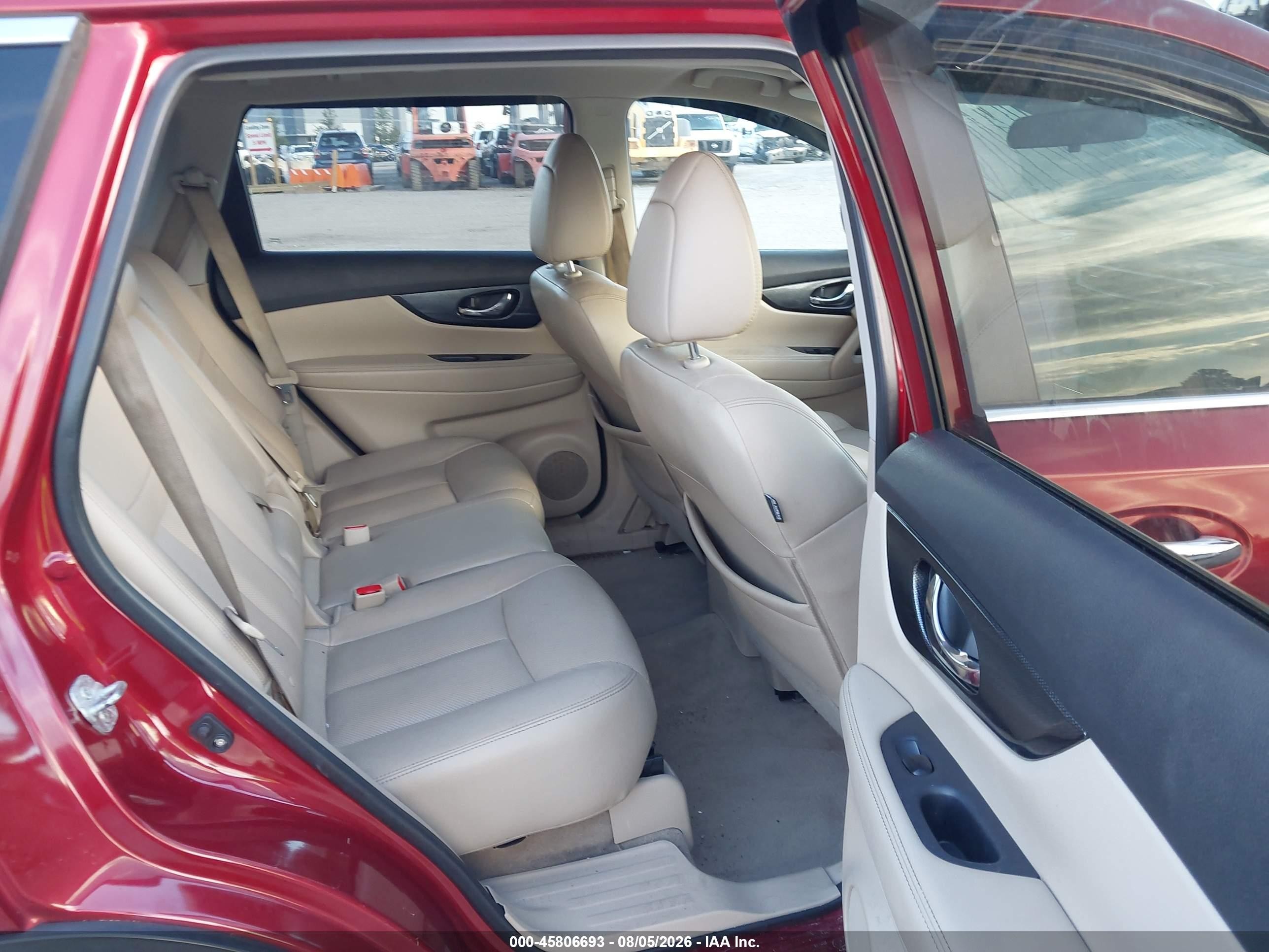 2015 Nissan Rogue Sl Maroon vin: 5N1AT2MT1FC865865