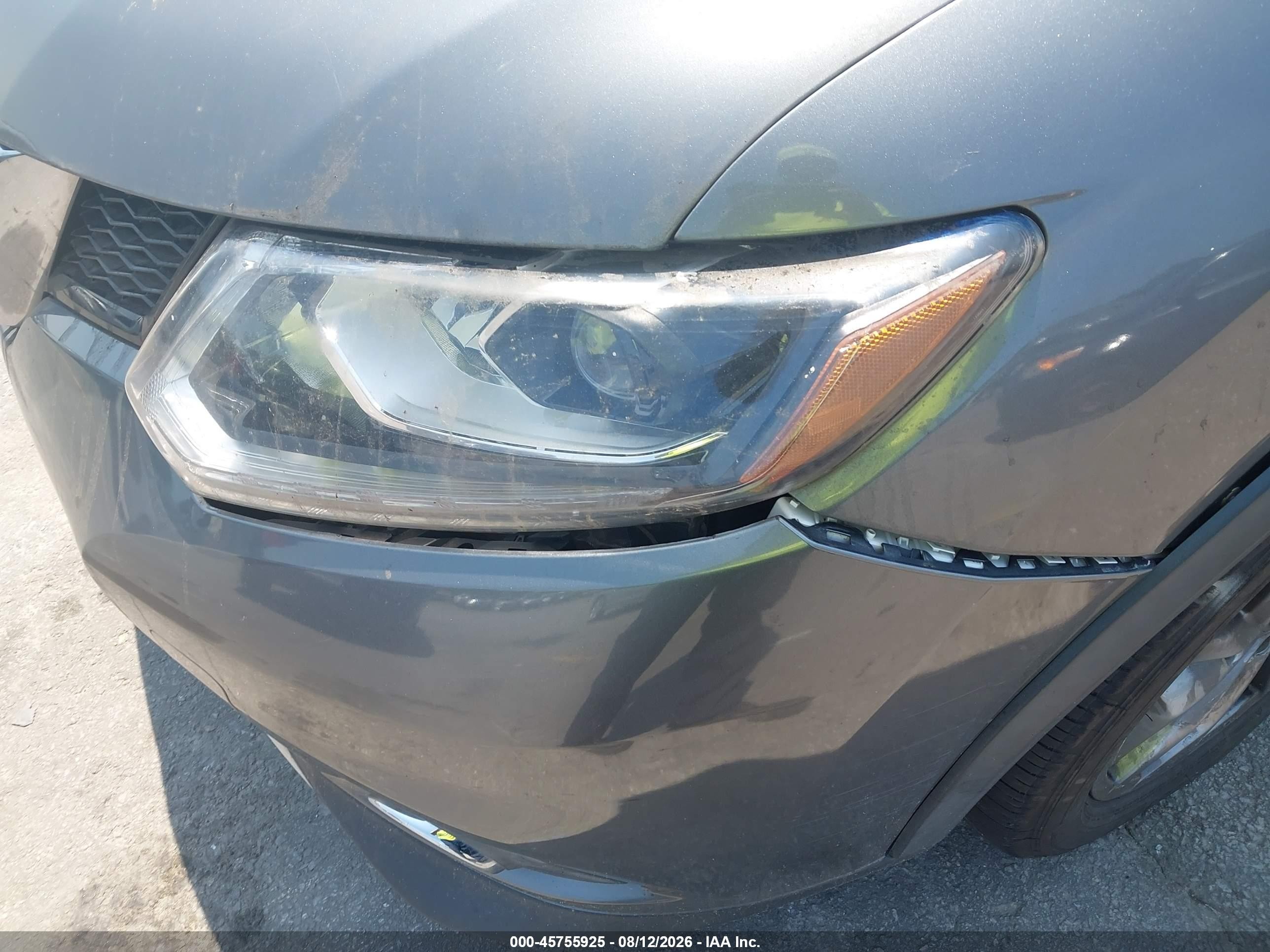 2015 Nissan Rogue Sl Gray vin: 5N1AT2MT1FC873495