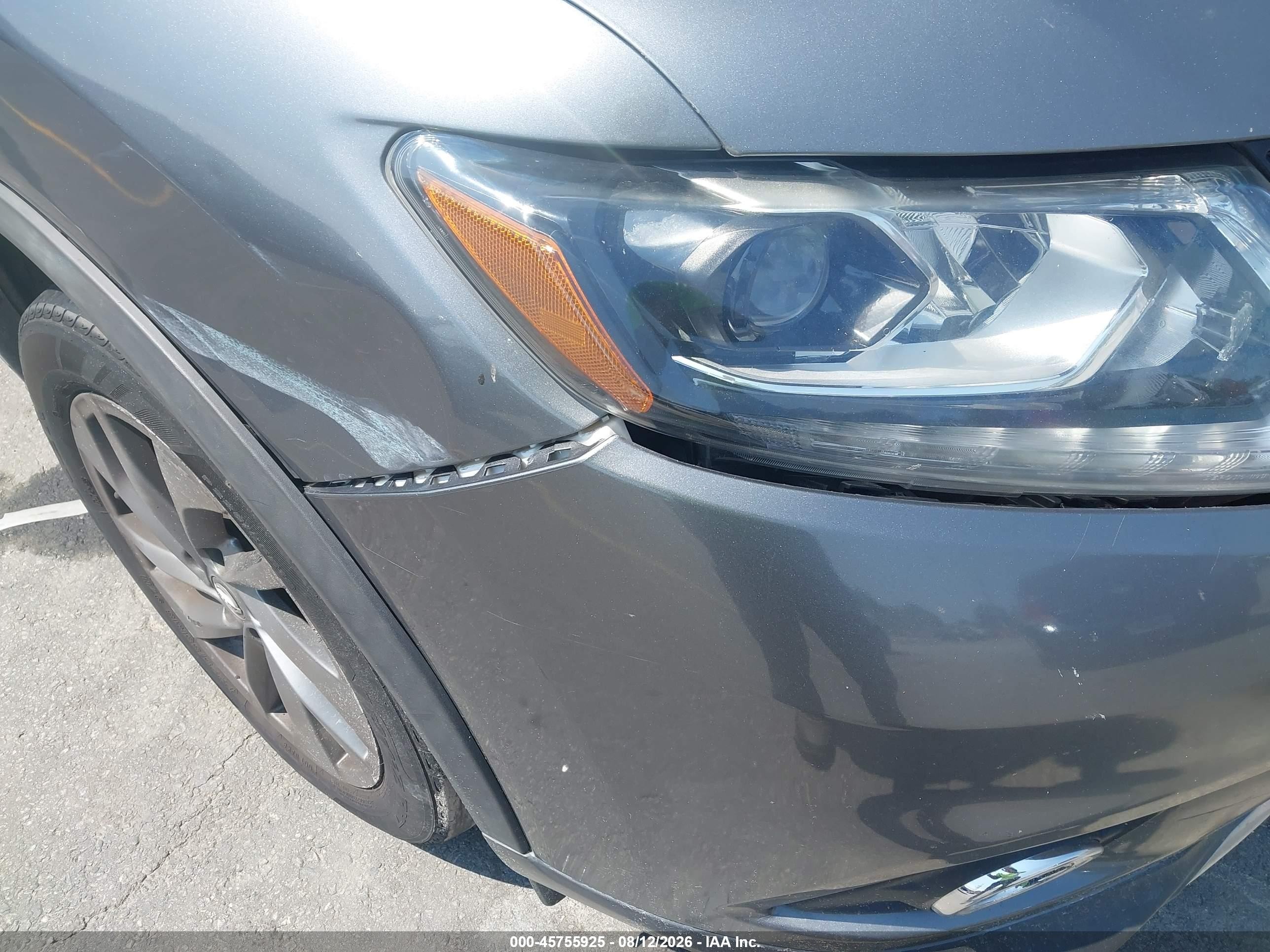 2015 Nissan Rogue Sl Gray vin: 5N1AT2MT1FC873495