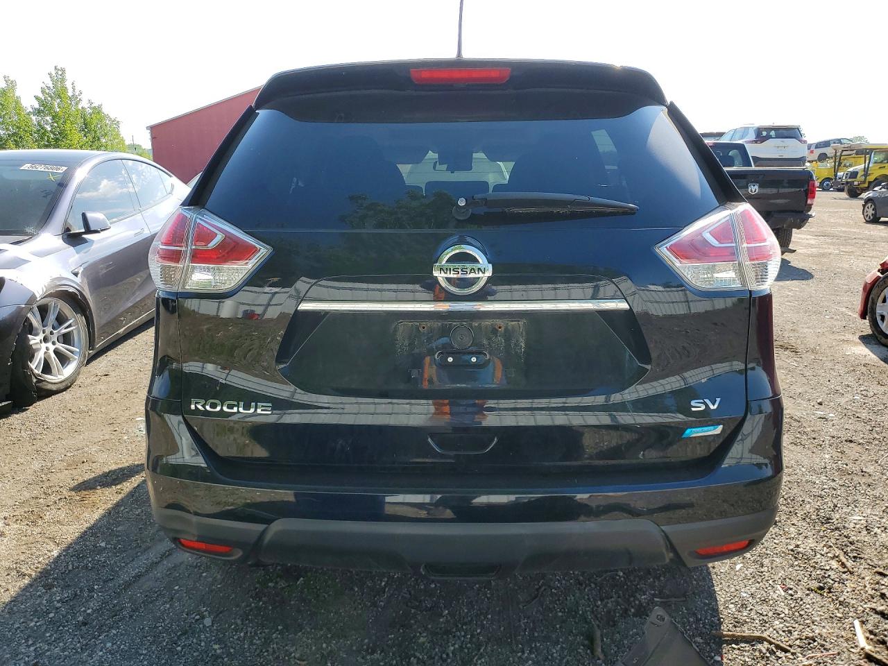 2015 Nissan Rogue S Black vin: 5N1AT2MT1FC885954