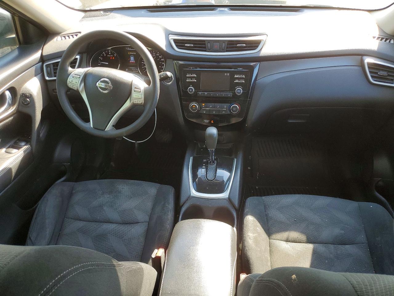 2015 Nissan Rogue S Black vin: 5N1AT2MT1FC885954