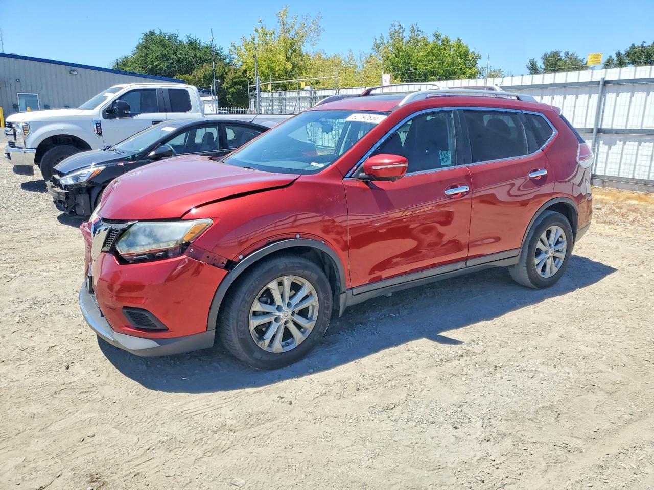 2015 Nissan Rogue Sv Red vin: 5N1AT2MT1FC886909