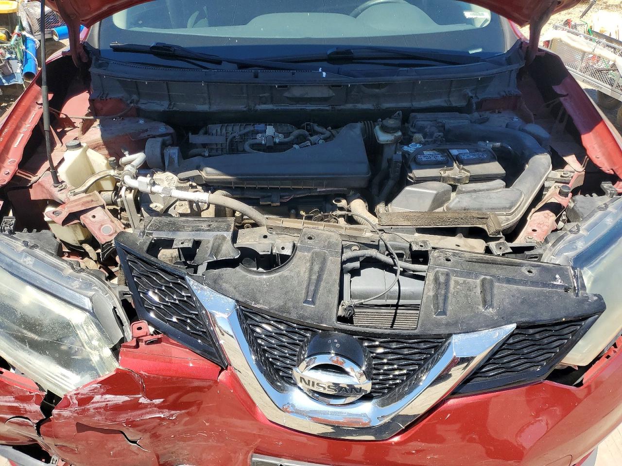 2015 Nissan Rogue Sv Red vin: 5N1AT2MT1FC886909