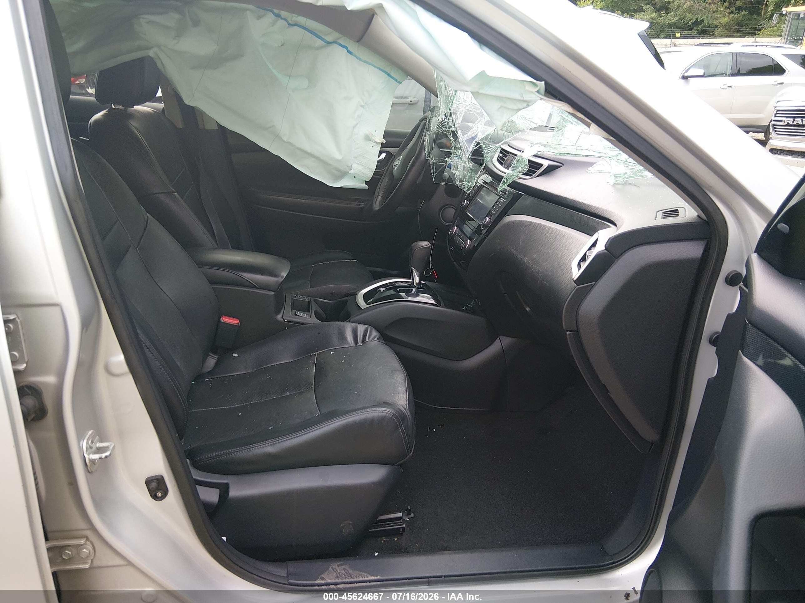 2015 Nissan Rogue Sl Silver vin: 5N1AT2MT1FC900758