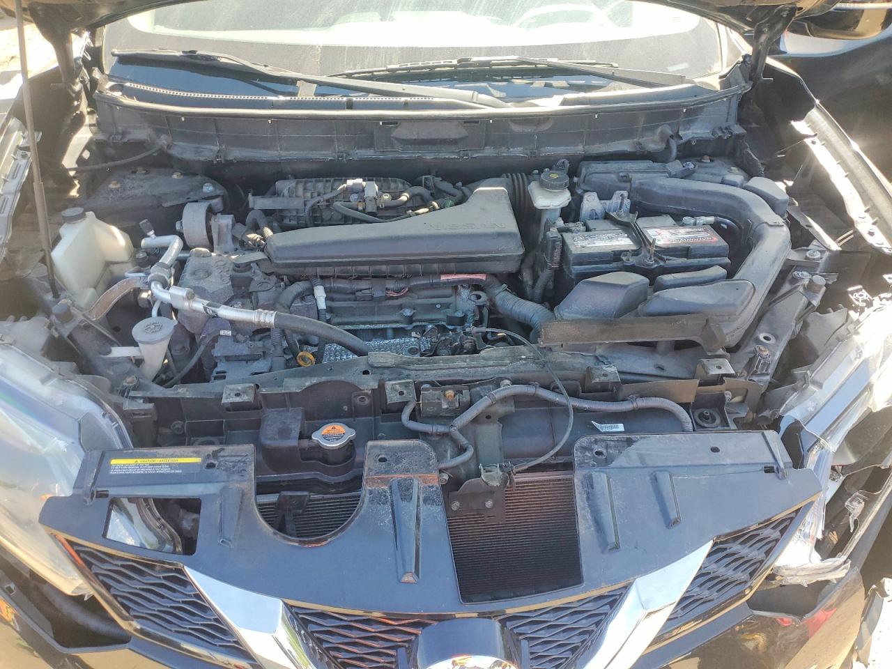 2015 Nissan Rogue S Black vin: 5N1AT2MT1FC908729