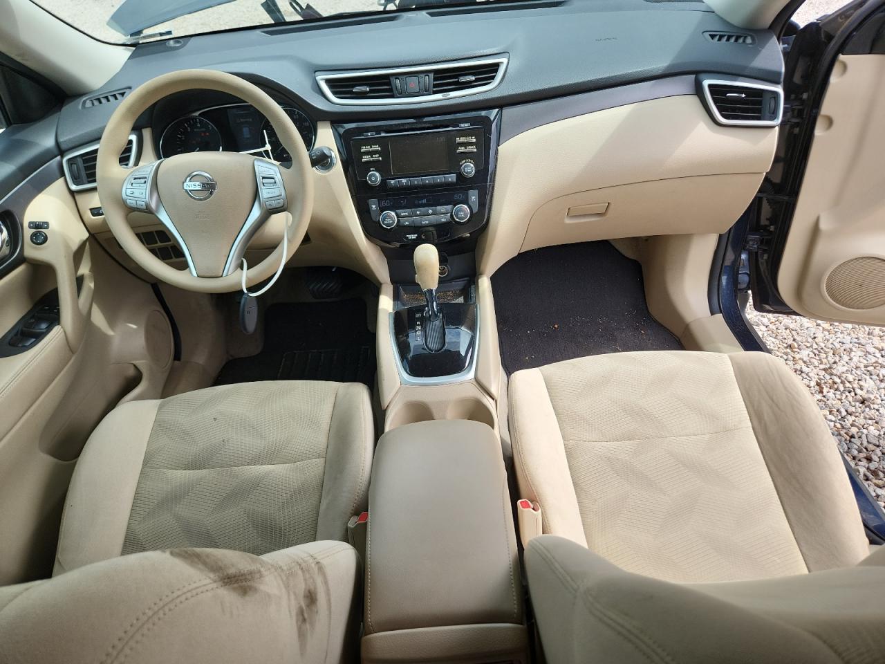 2015 Nissan Rogue Sv Blue vin: 5N1AT2MT1FC922467