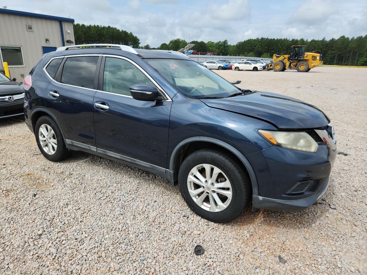 2015 Nissan Rogue Sv Blue vin: 5N1AT2MT1FC922467