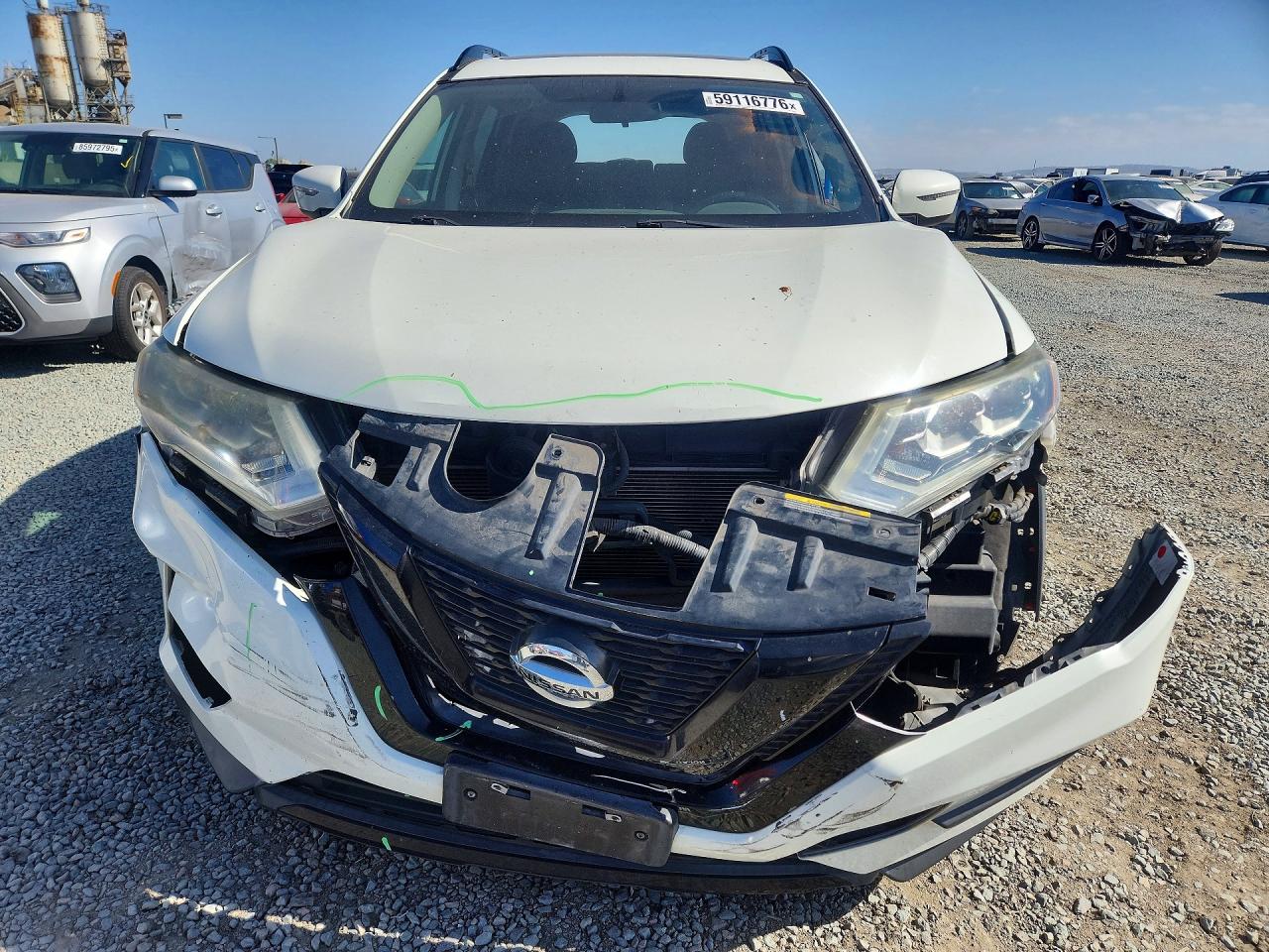 2017 Nissan Rogue Sv White vin: 5N1AT2MT1HC754316