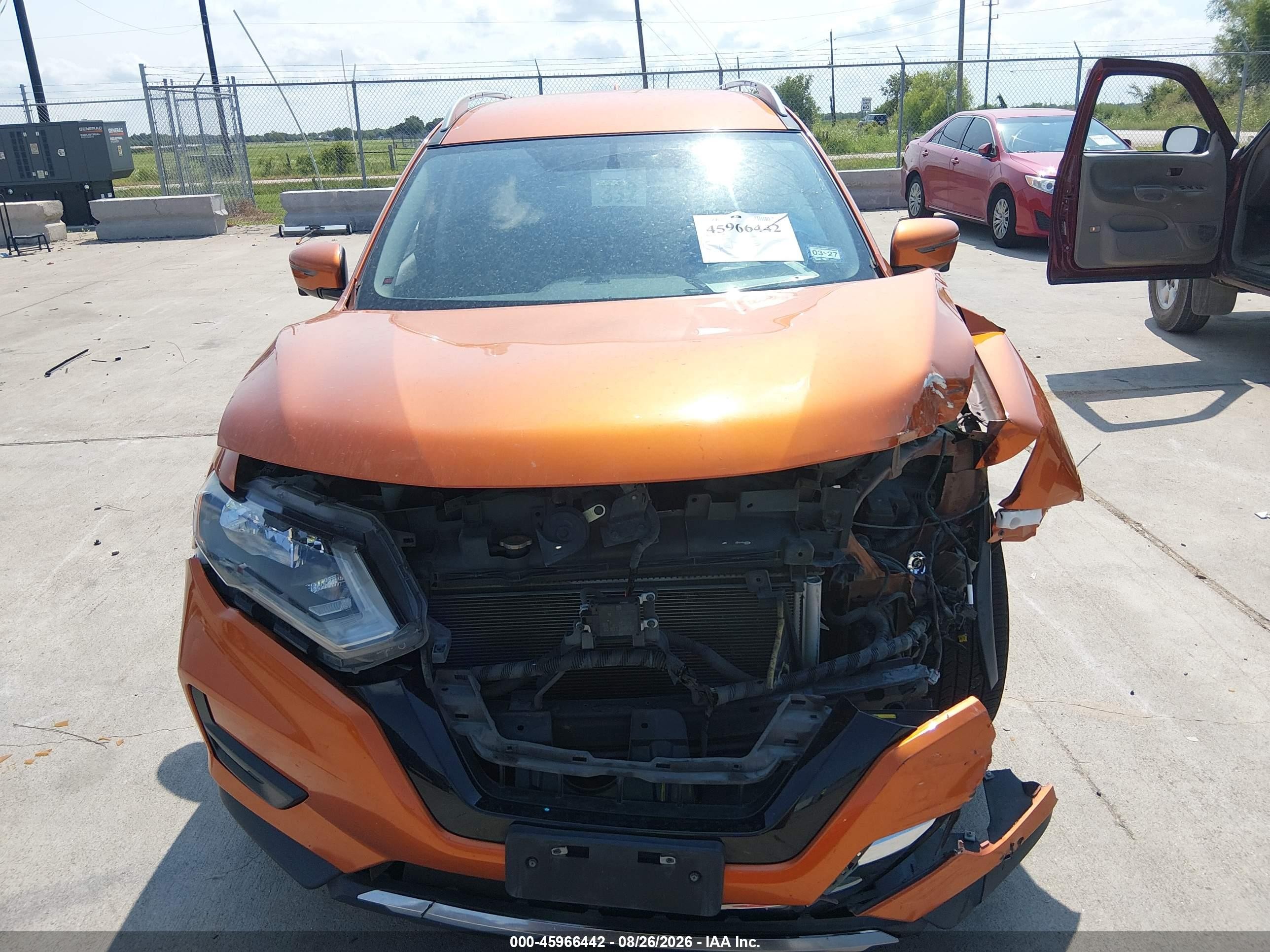 2018 Nissan Rogue Sv Orange vin: 5N1AT2MT1JC840666