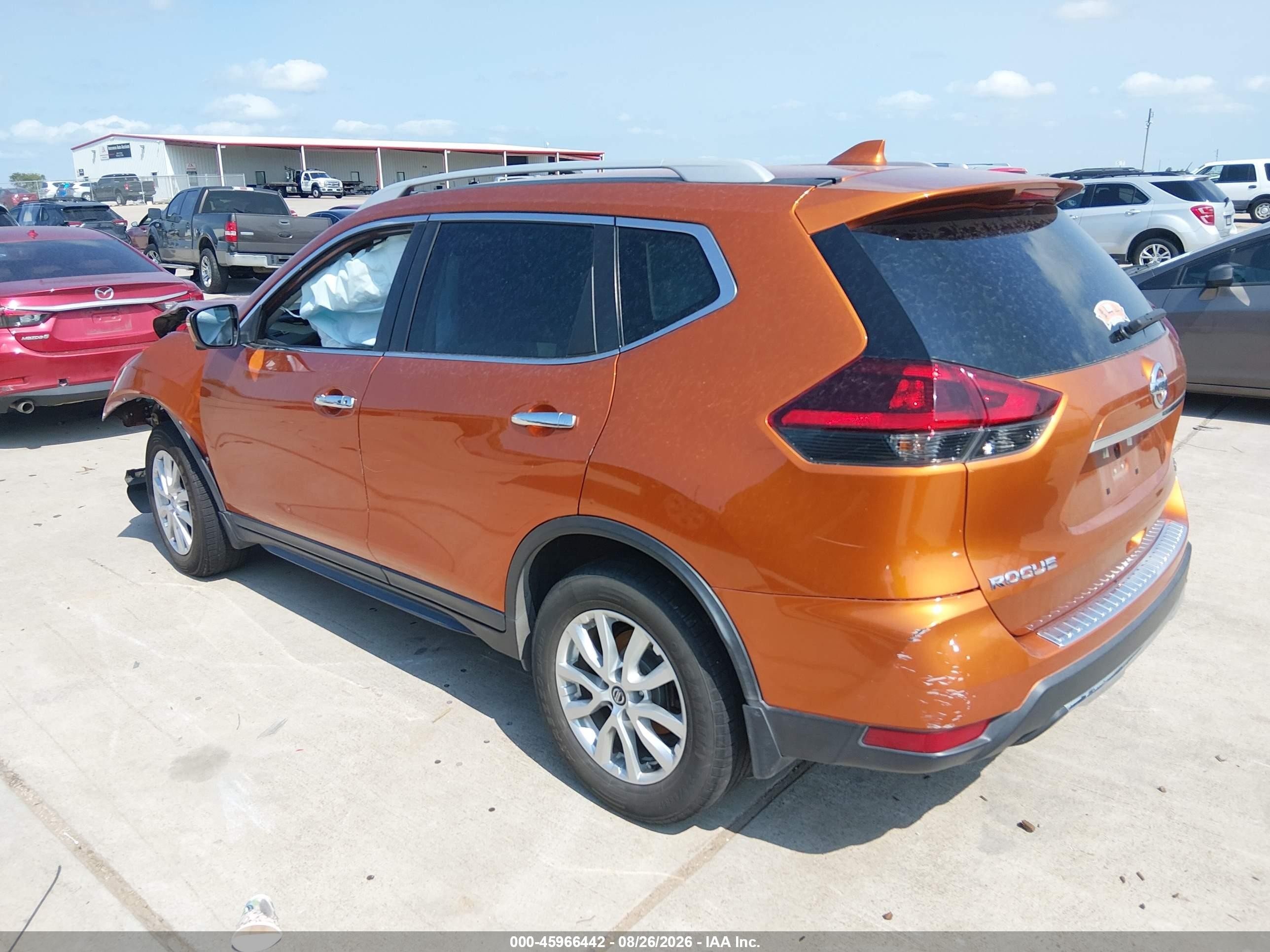2018 Nissan Rogue Sv Orange vin: 5N1AT2MT1JC840666
