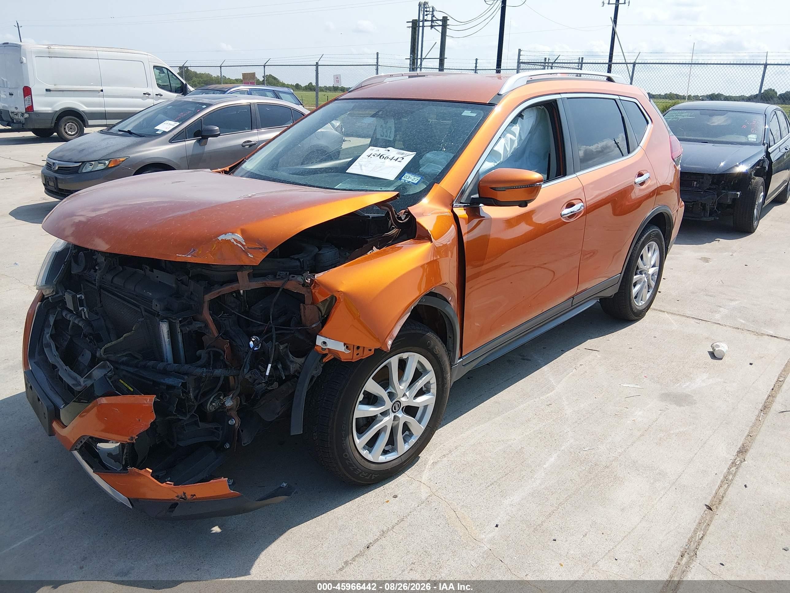 2018 Nissan Rogue Sv Orange vin: 5N1AT2MT1JC840666