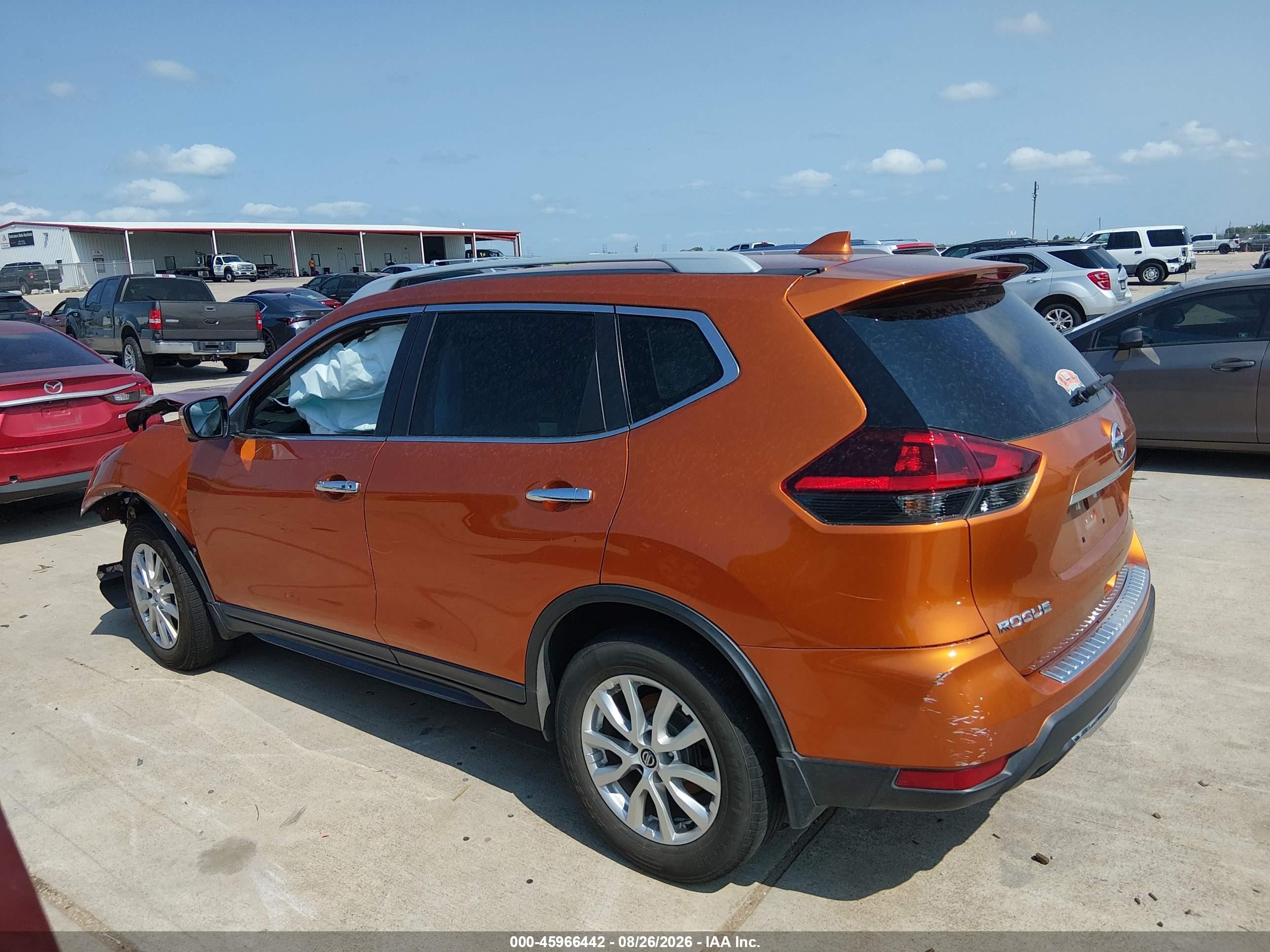 2018 Nissan Rogue Sv Orange vin: 5N1AT2MT1JC840666
