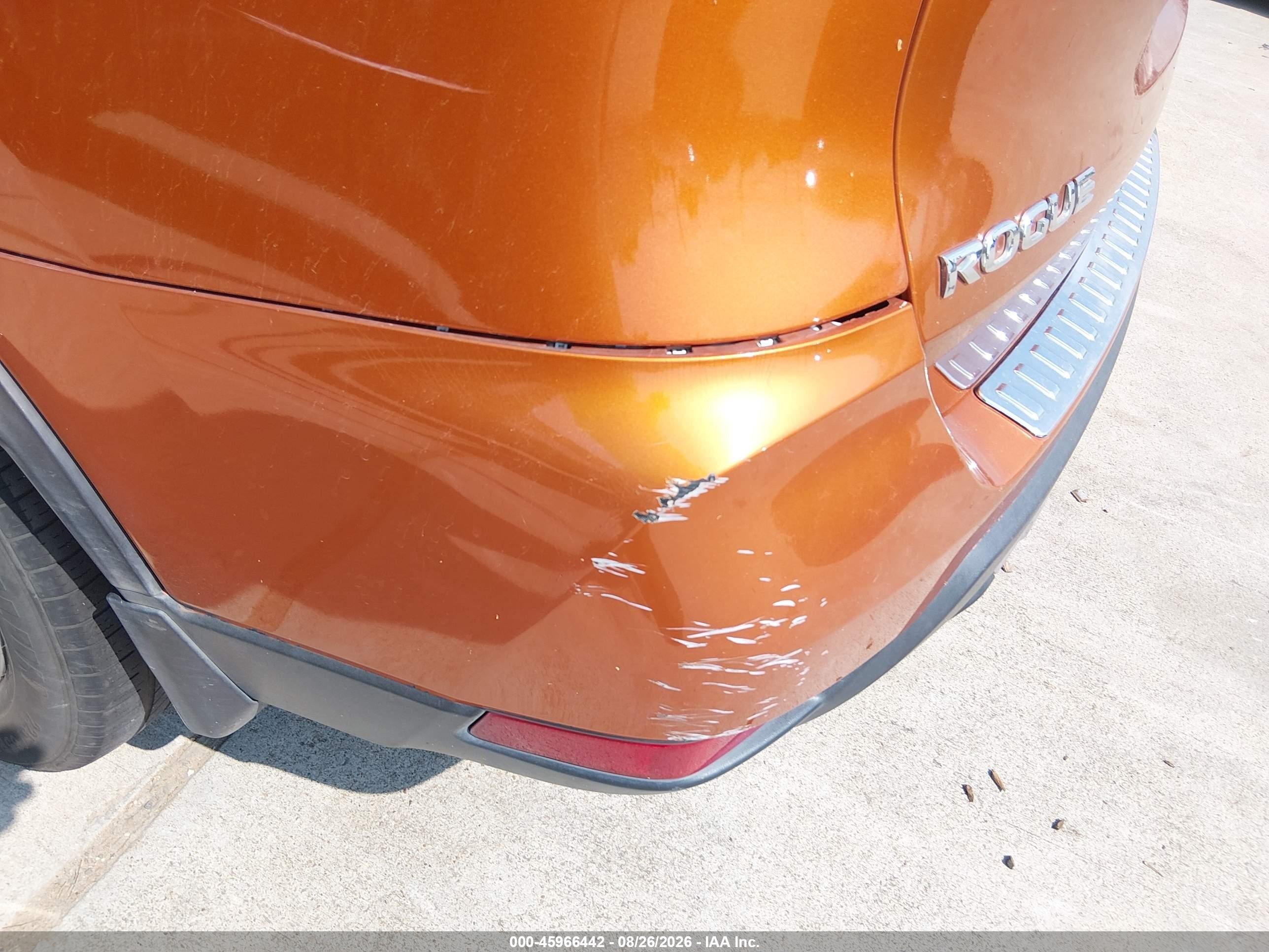 2018 Nissan Rogue Sv Orange vin: 5N1AT2MT1JC840666