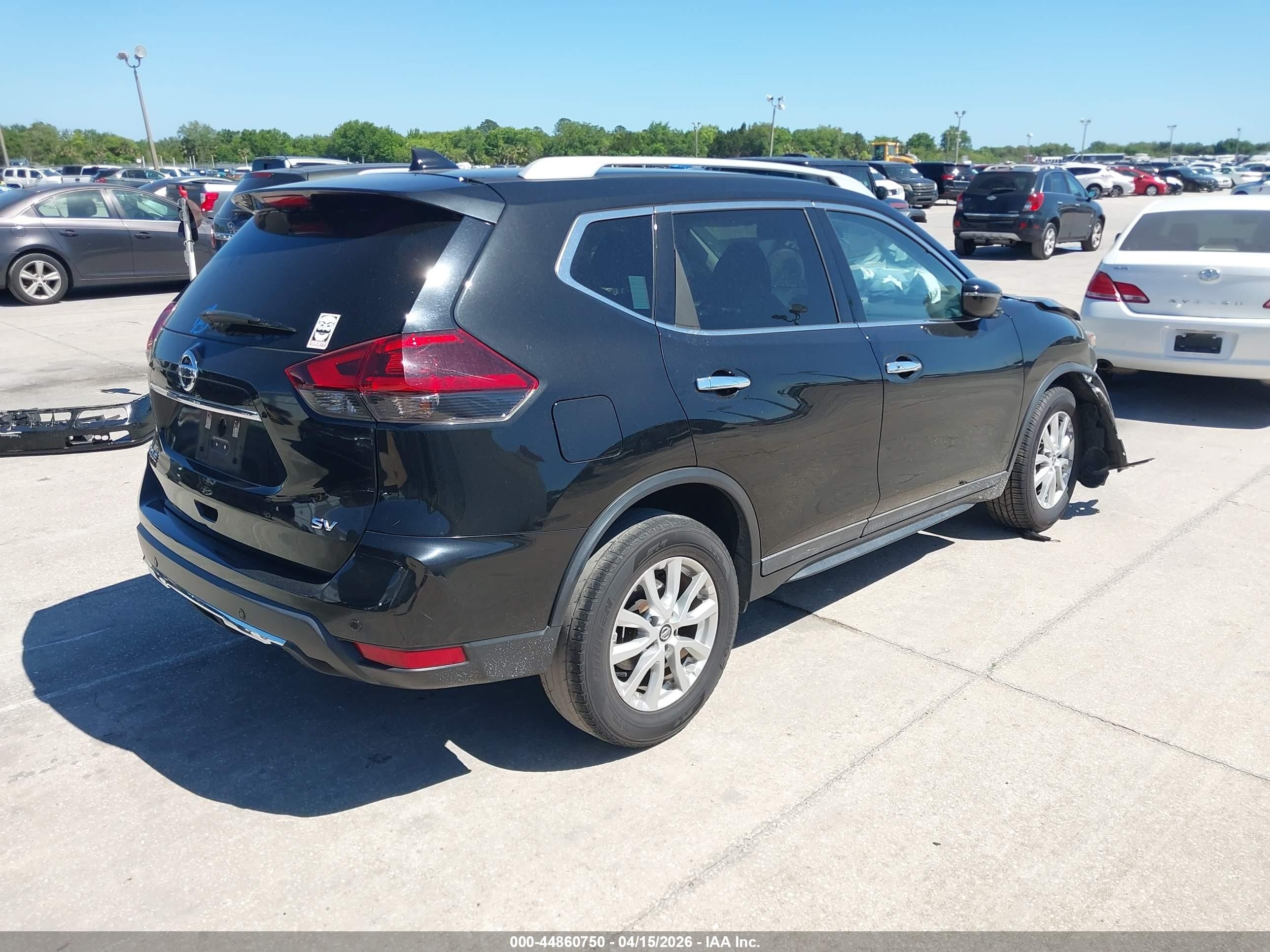 2019 Nissan Rogue Sv Черный vin: 5N1AT2MT1KC773312