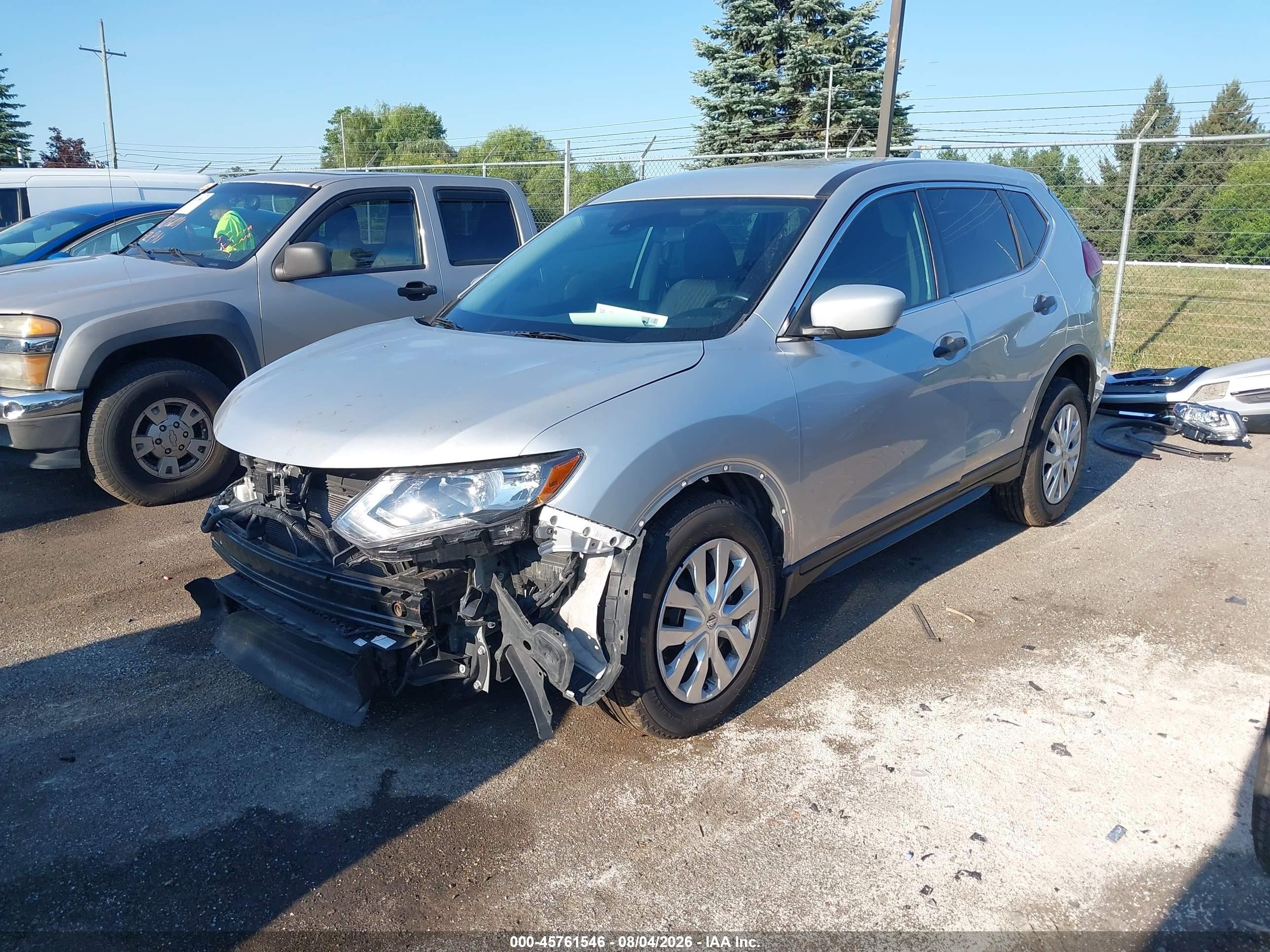 2020 Nissan Rogue S Fwd Silver vin: 5N1AT2MT1LC721776