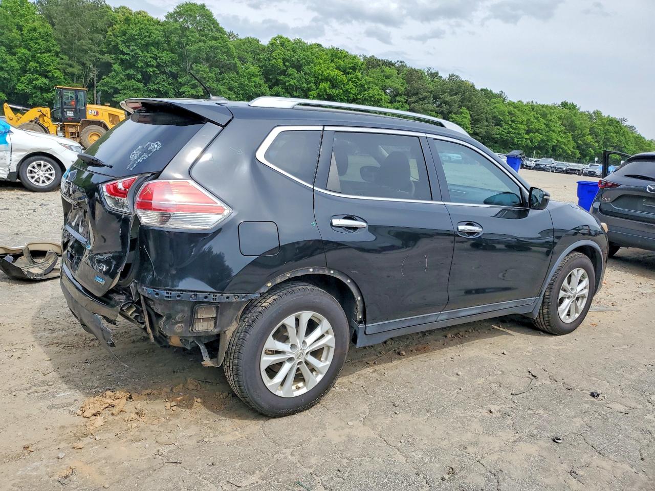 2014 Nissan Rogue Sv Черный vin: 5N1AT2MT2EC761092
