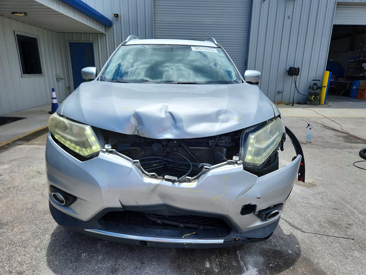 2014 Nissan Rogue Sl Silver vin: 5N1AT2MT2EC772769