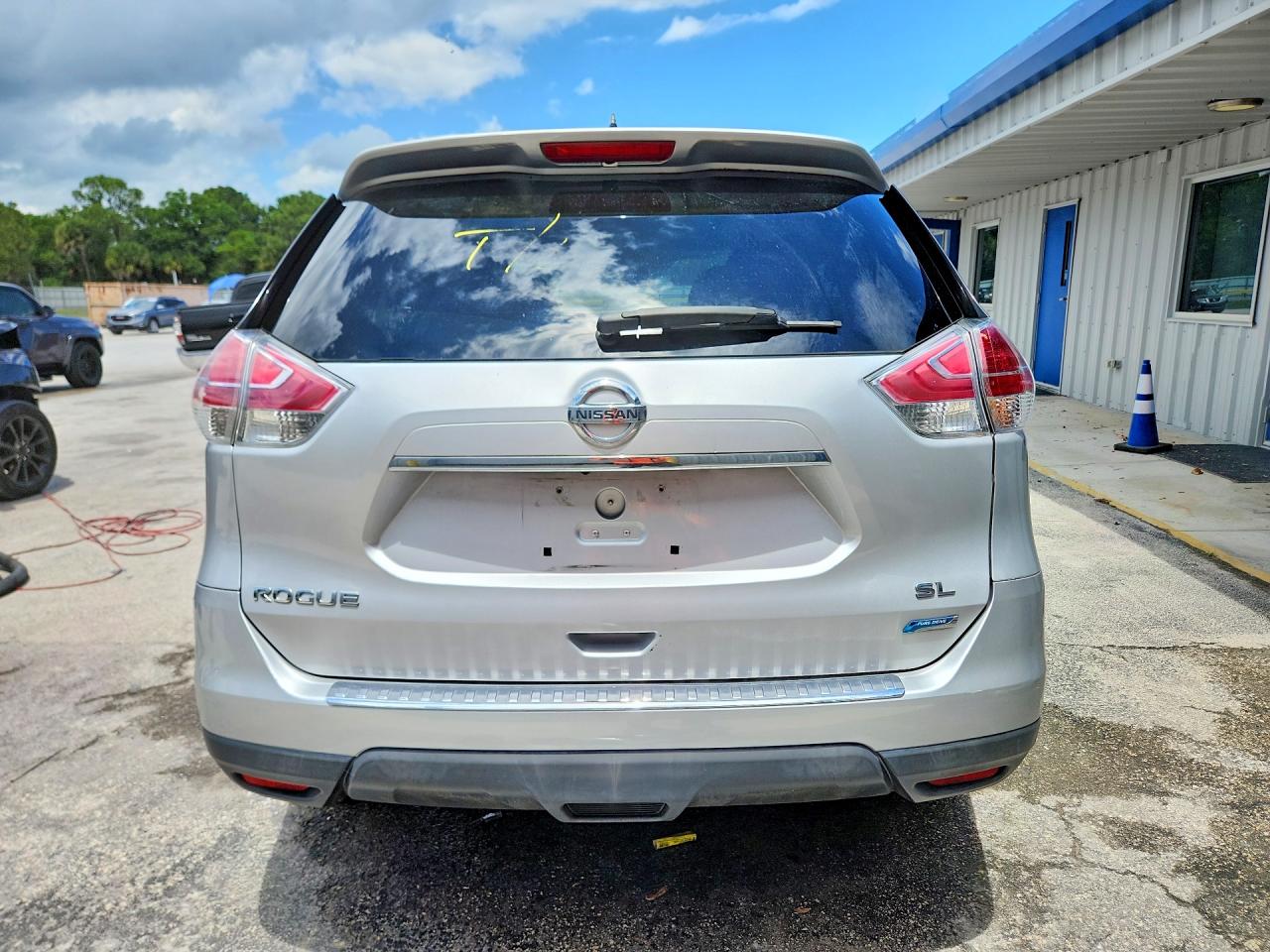 2014 Nissan Rogue Sl Silver vin: 5N1AT2MT2EC772769