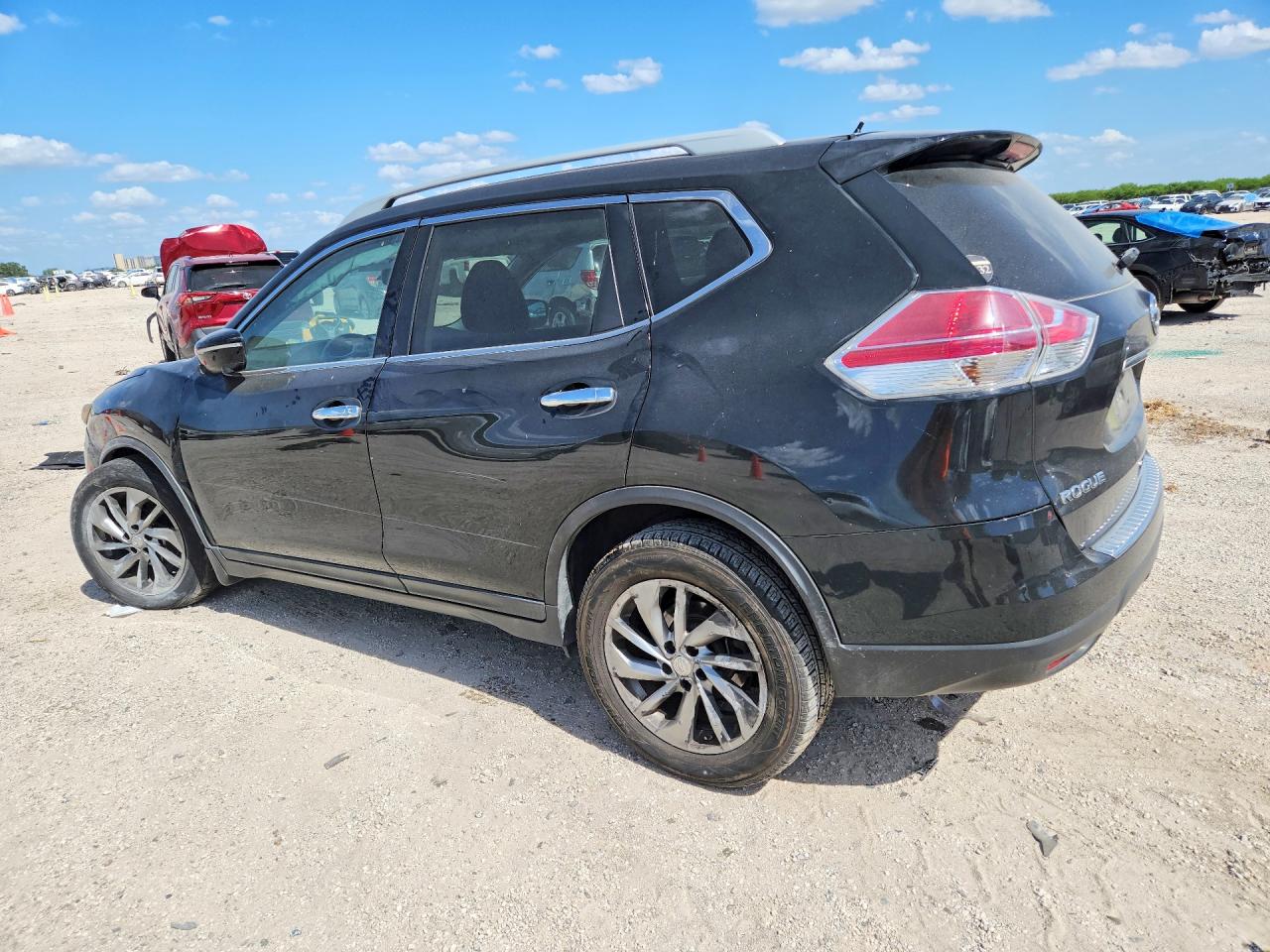 2014 Nissan Rogue Sl Black vin: 5N1AT2MT2EC775221