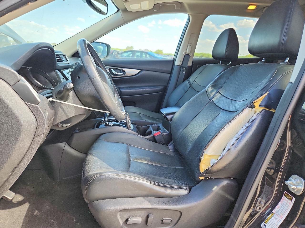 2014 Nissan Rogue Sl Black vin: 5N1AT2MT2EC775221