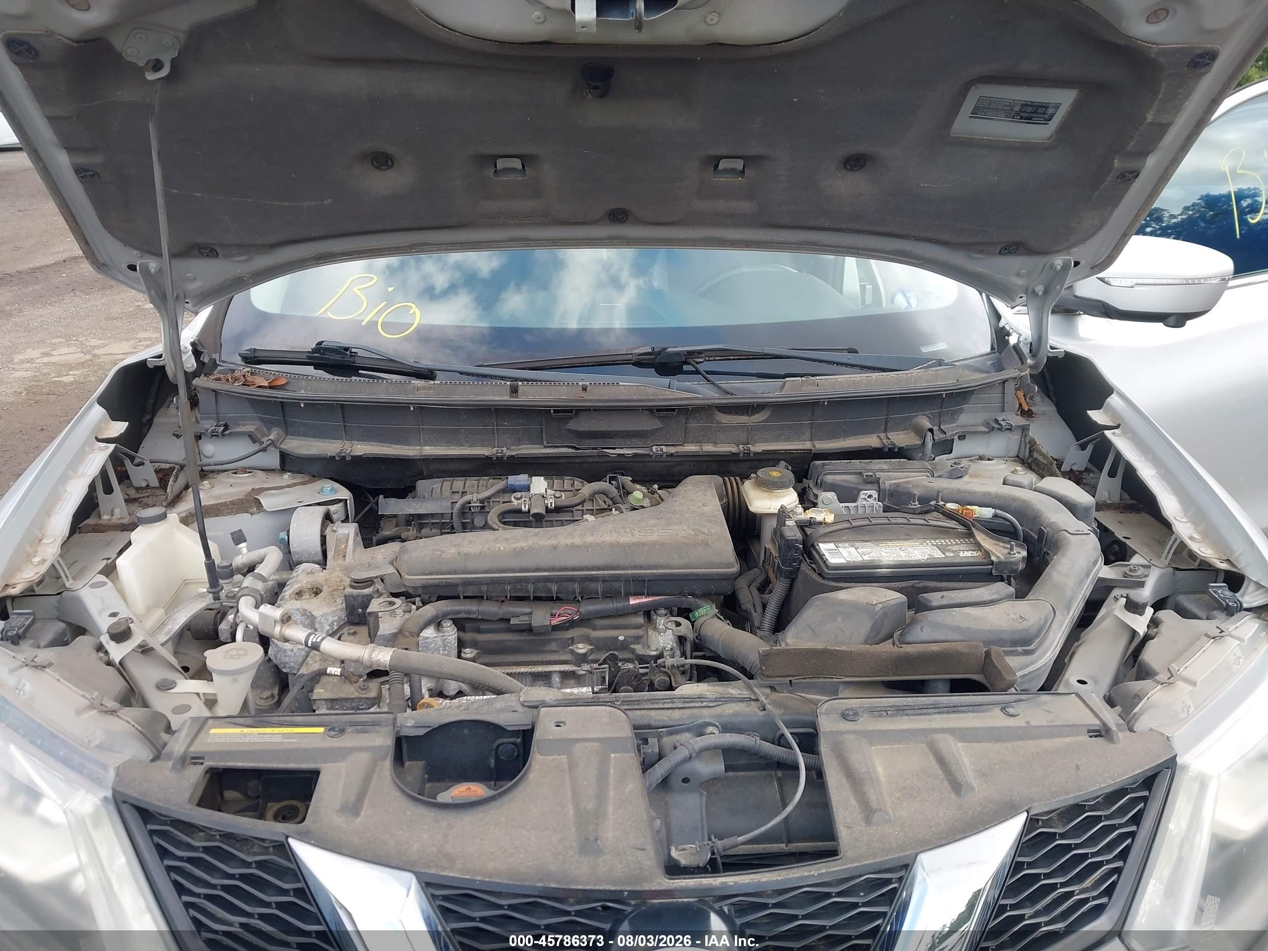 2014 Nissan Rogue Sl Silver vin: 5N1AT2MT2EC783304